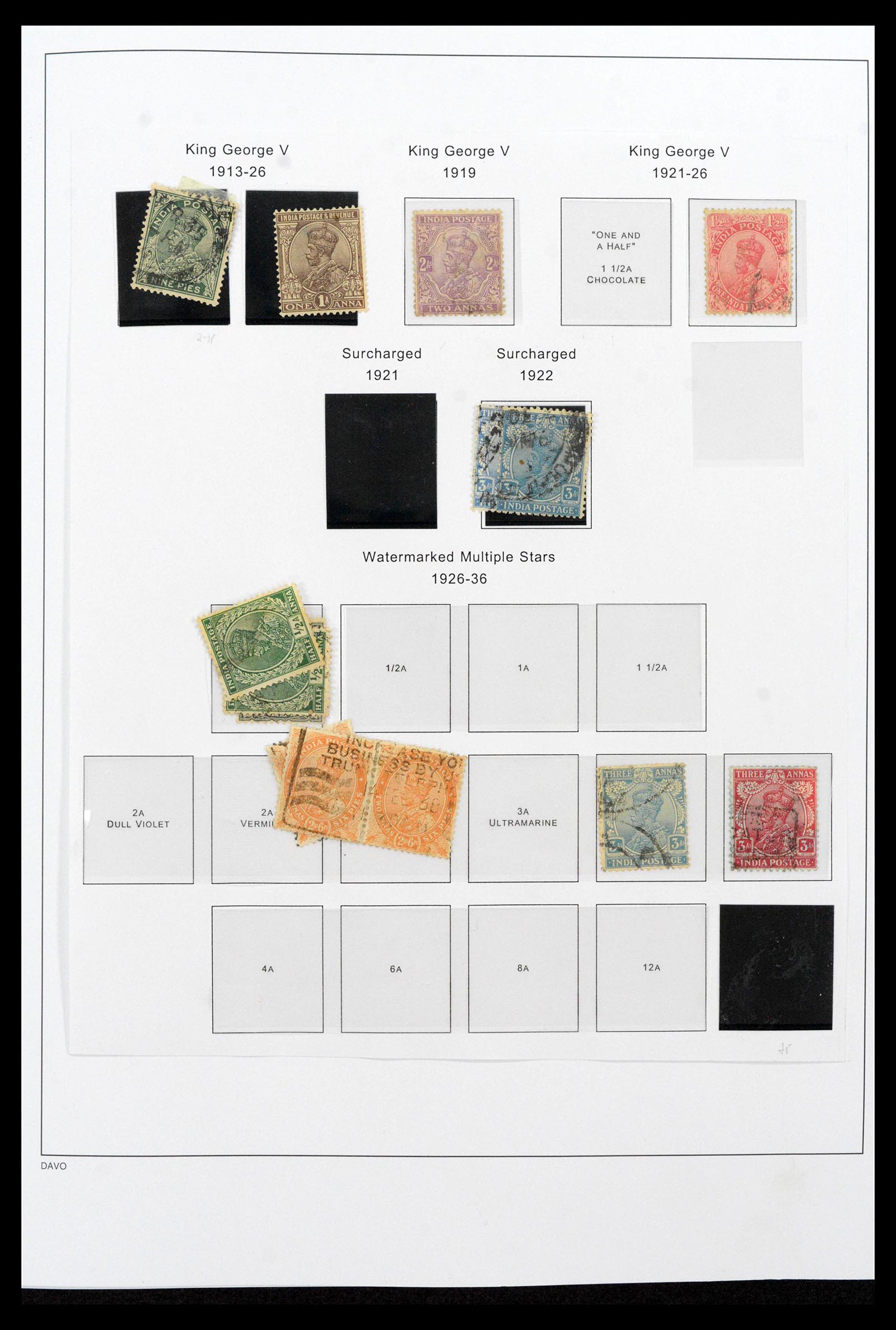 39379 0044 - Stamp collection 39379 India and States 1854-1968.