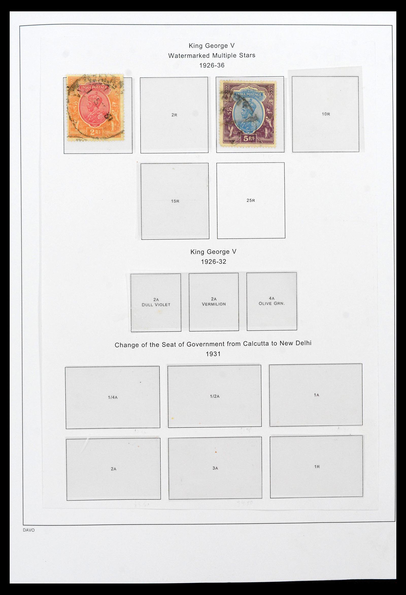 39379 0045 - Stamp collection 39379 India and States 1854-1968.