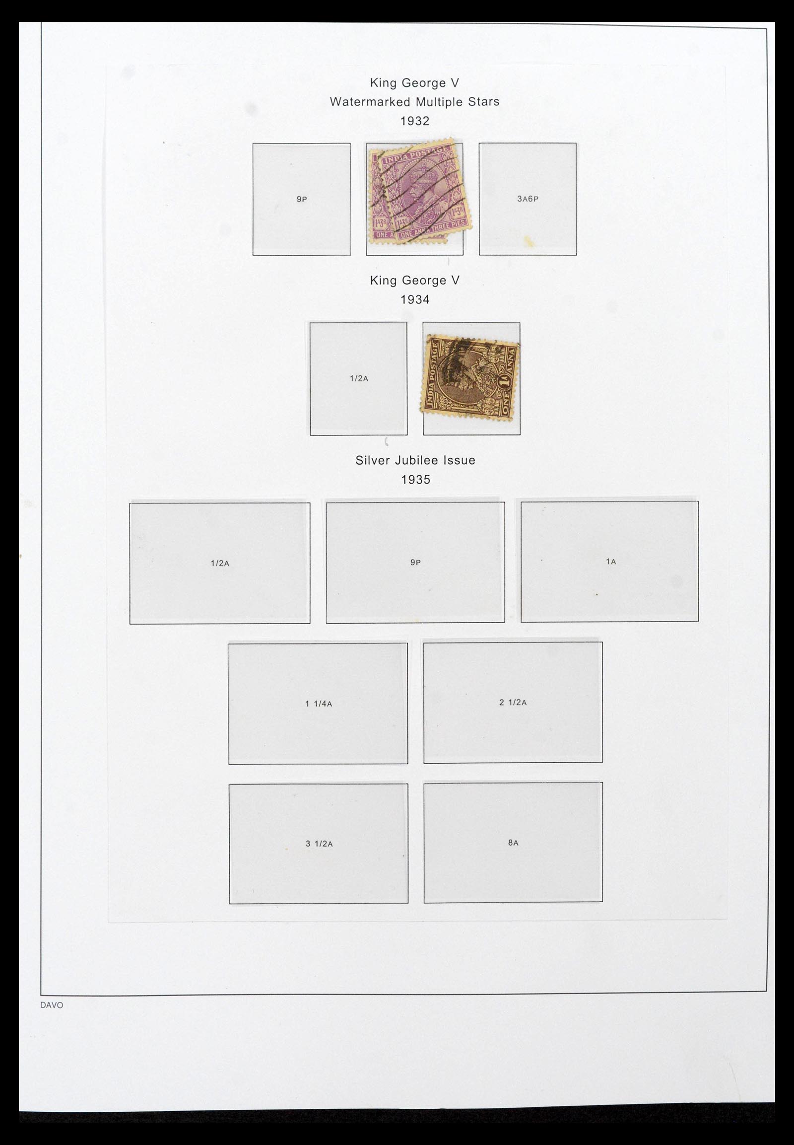 39379 0046 - Stamp collection 39379 India and States 1854-1968.