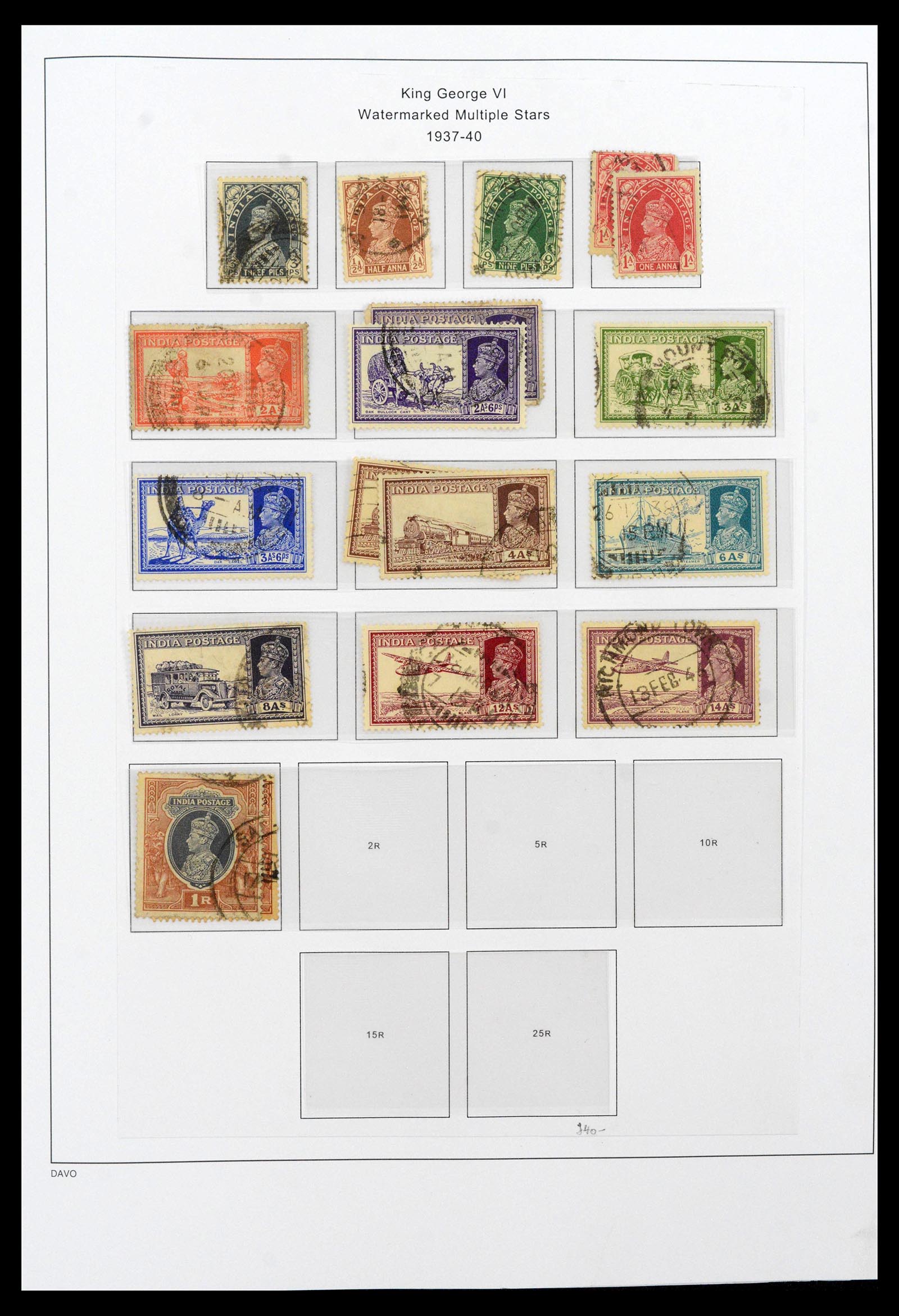 39379 0047 - Stamp collection 39379 India and States 1854-1968.