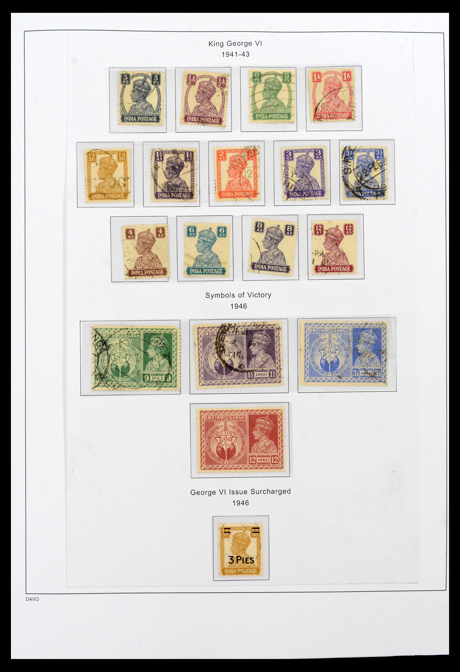 39379 0048 - Stamp collection 39379 India and States 1854-1968.
