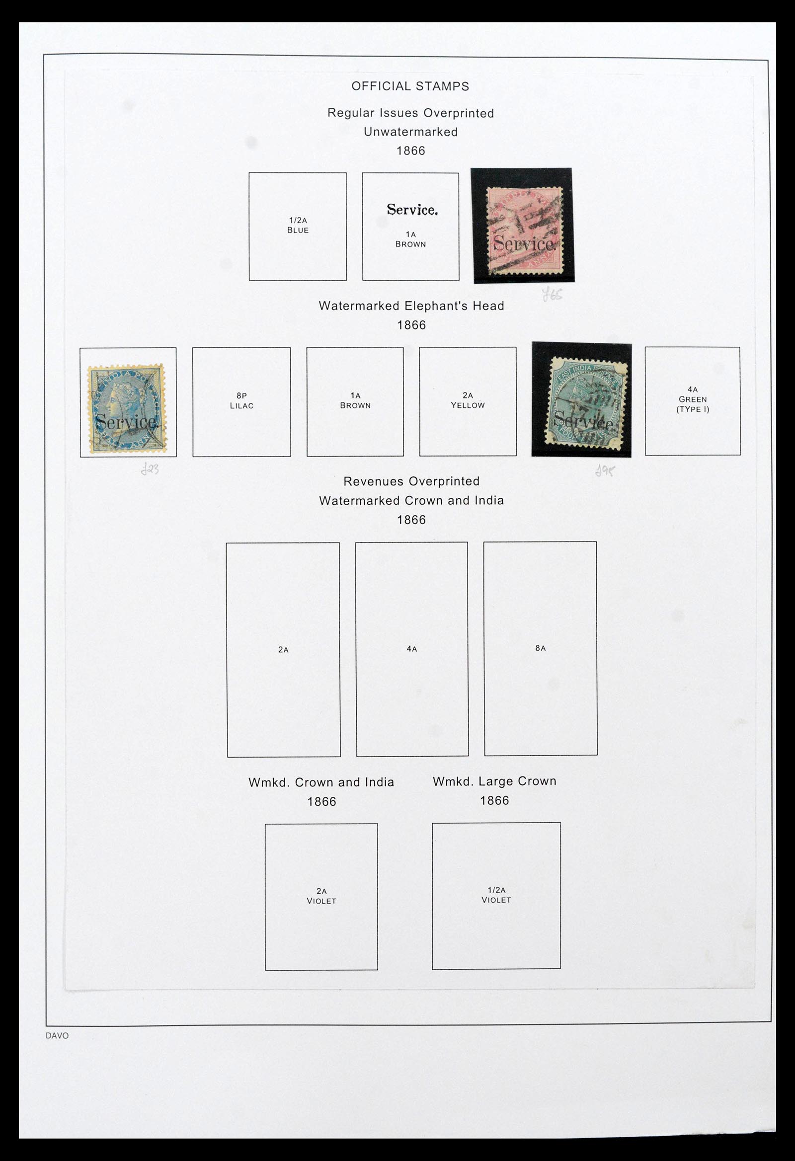 39379 0049 - Stamp collection 39379 India and States 1854-1968.