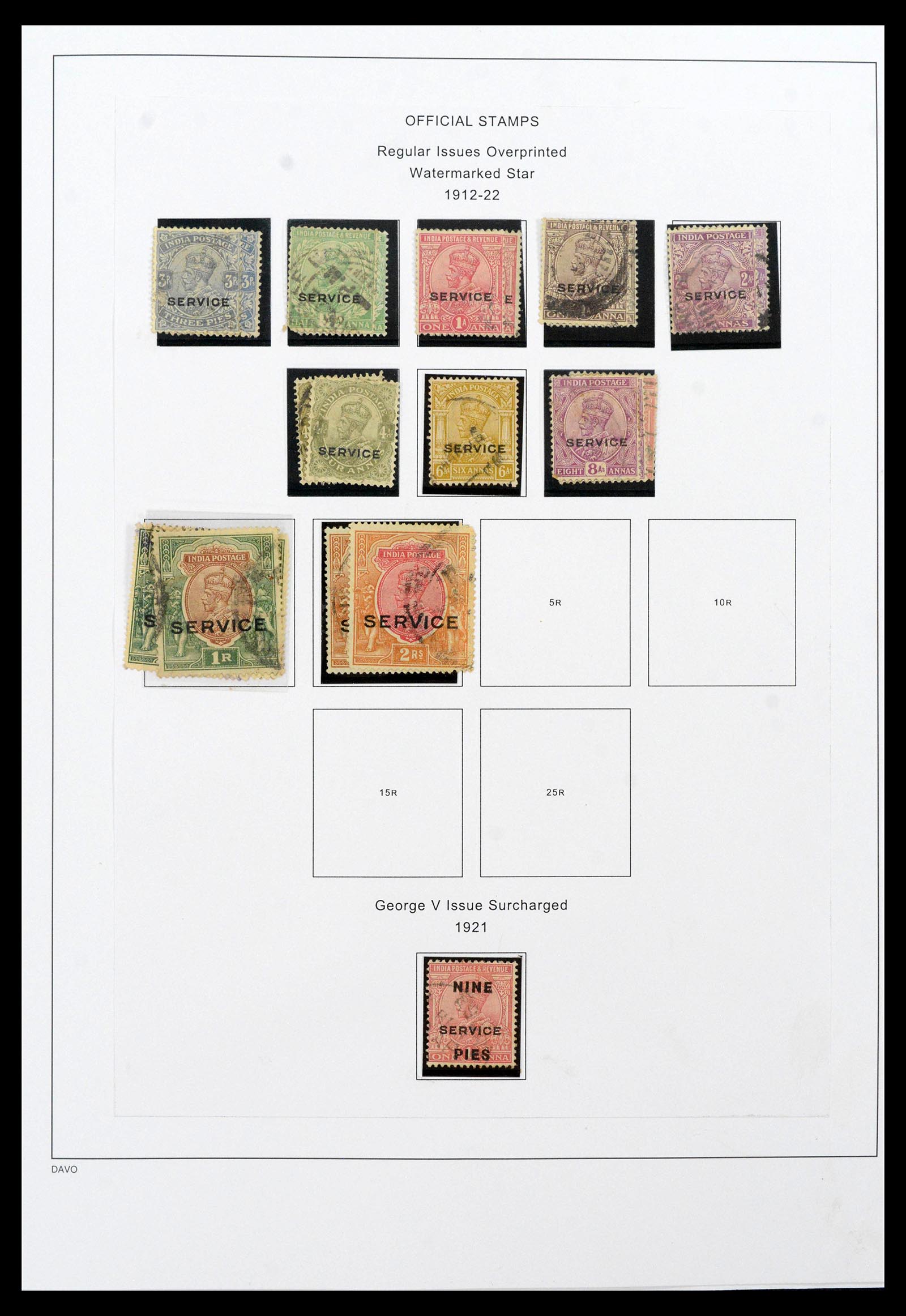 39379 0053 - Stamp collection 39379 India and States 1854-1968.