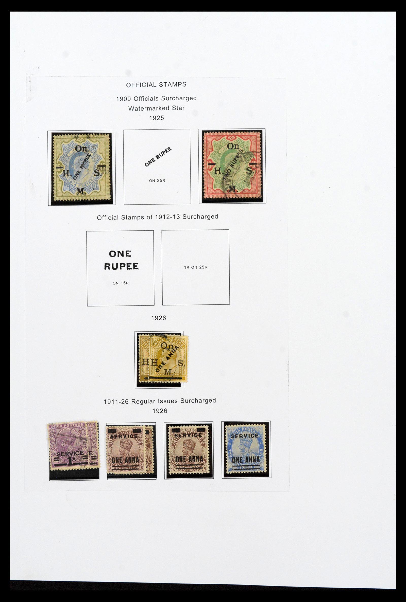 39379 0054 - Stamp collection 39379 India and States 1854-1968.