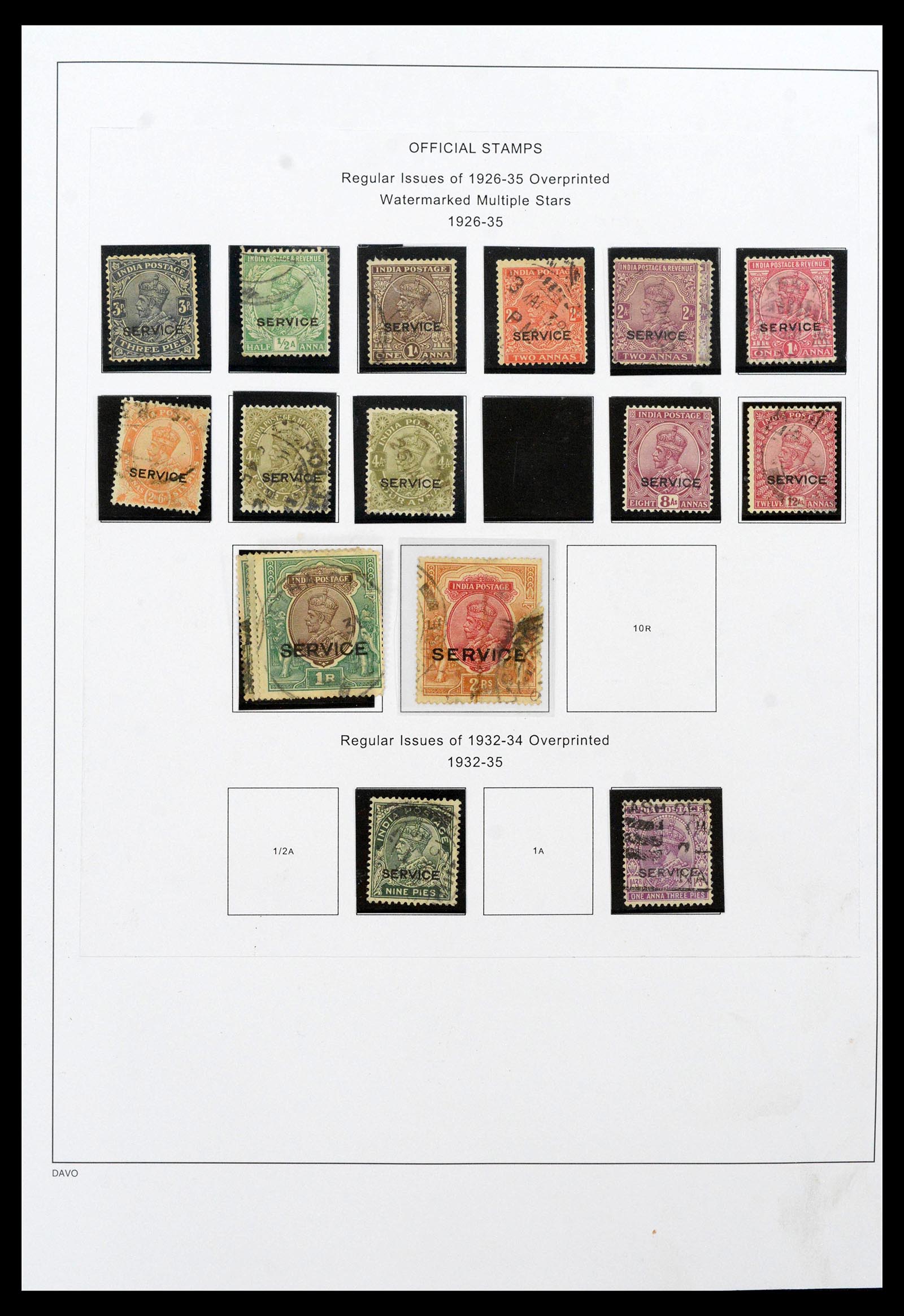 39379 0055 - Stamp collection 39379 India and States 1854-1968.