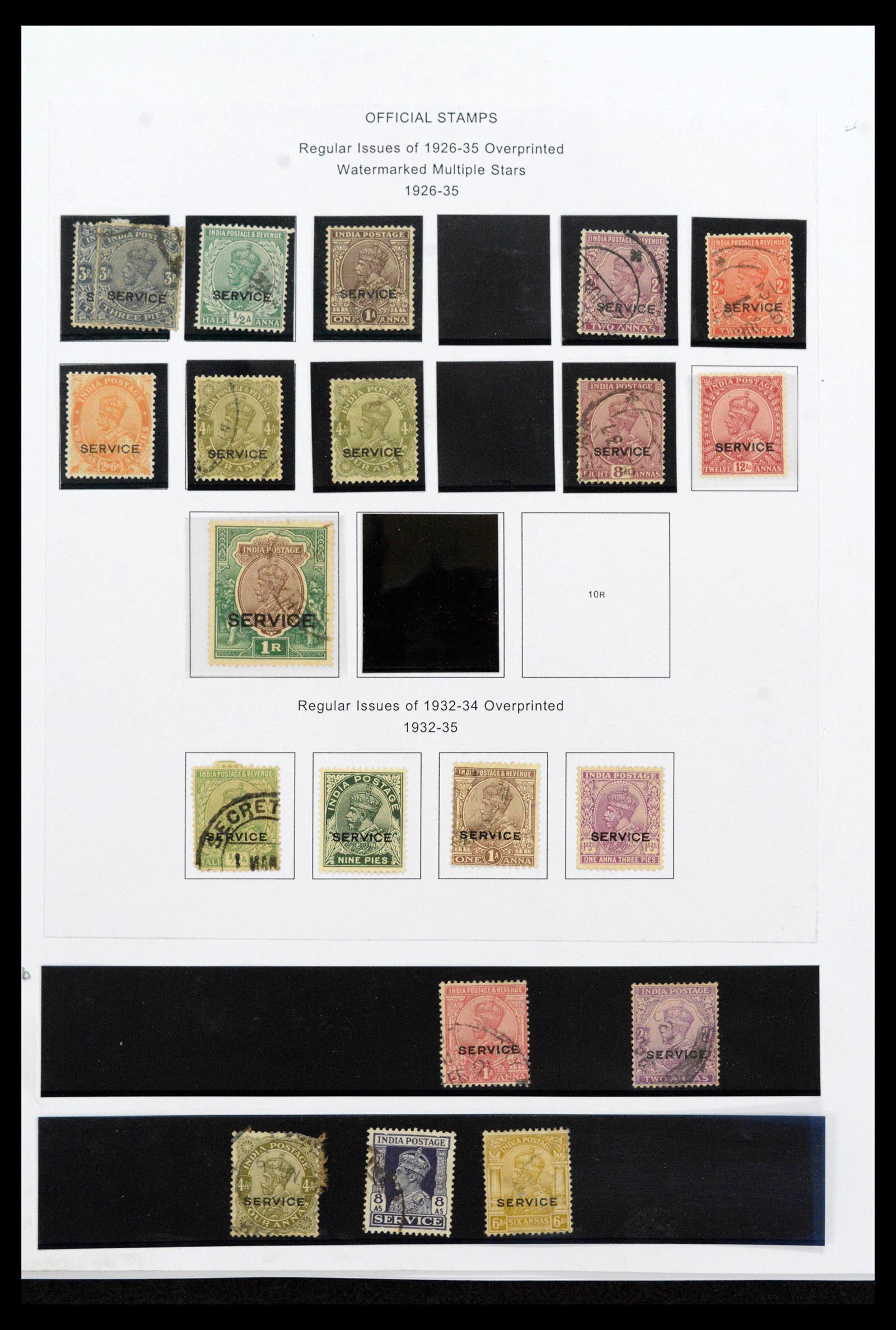 39379 0056 - Stamp collection 39379 India and States 1854-1968.