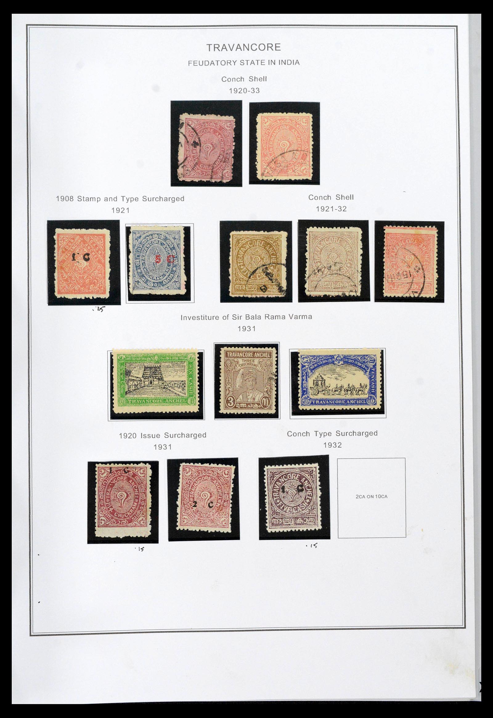 39379 0201 - Stamp collection 39379 India and States 1854-1968.