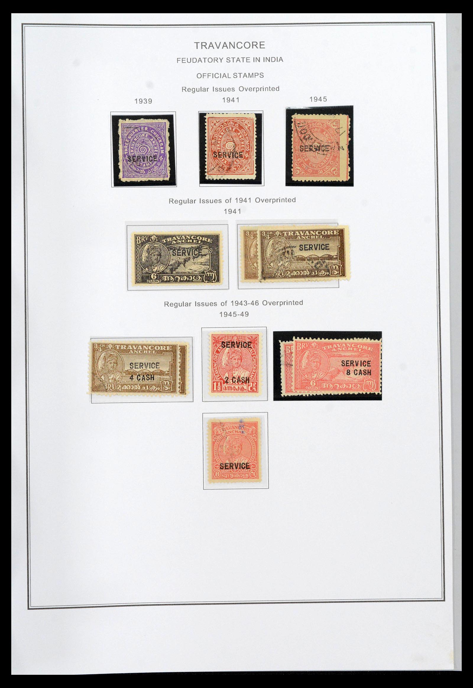 39379 0208 - Stamp collection 39379 India and States 1854-1968.