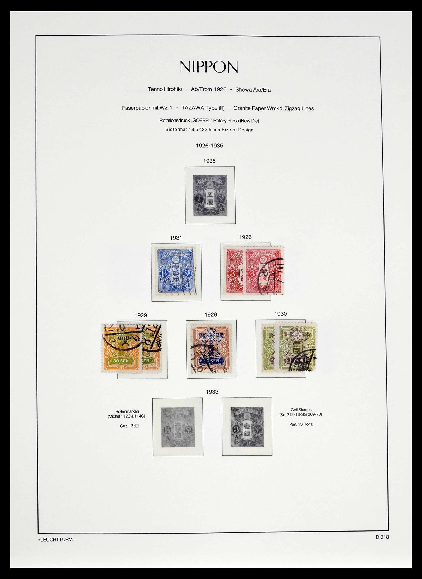 39382 0019 - Postzegelverzameling 39382 Japan 1871-1941.