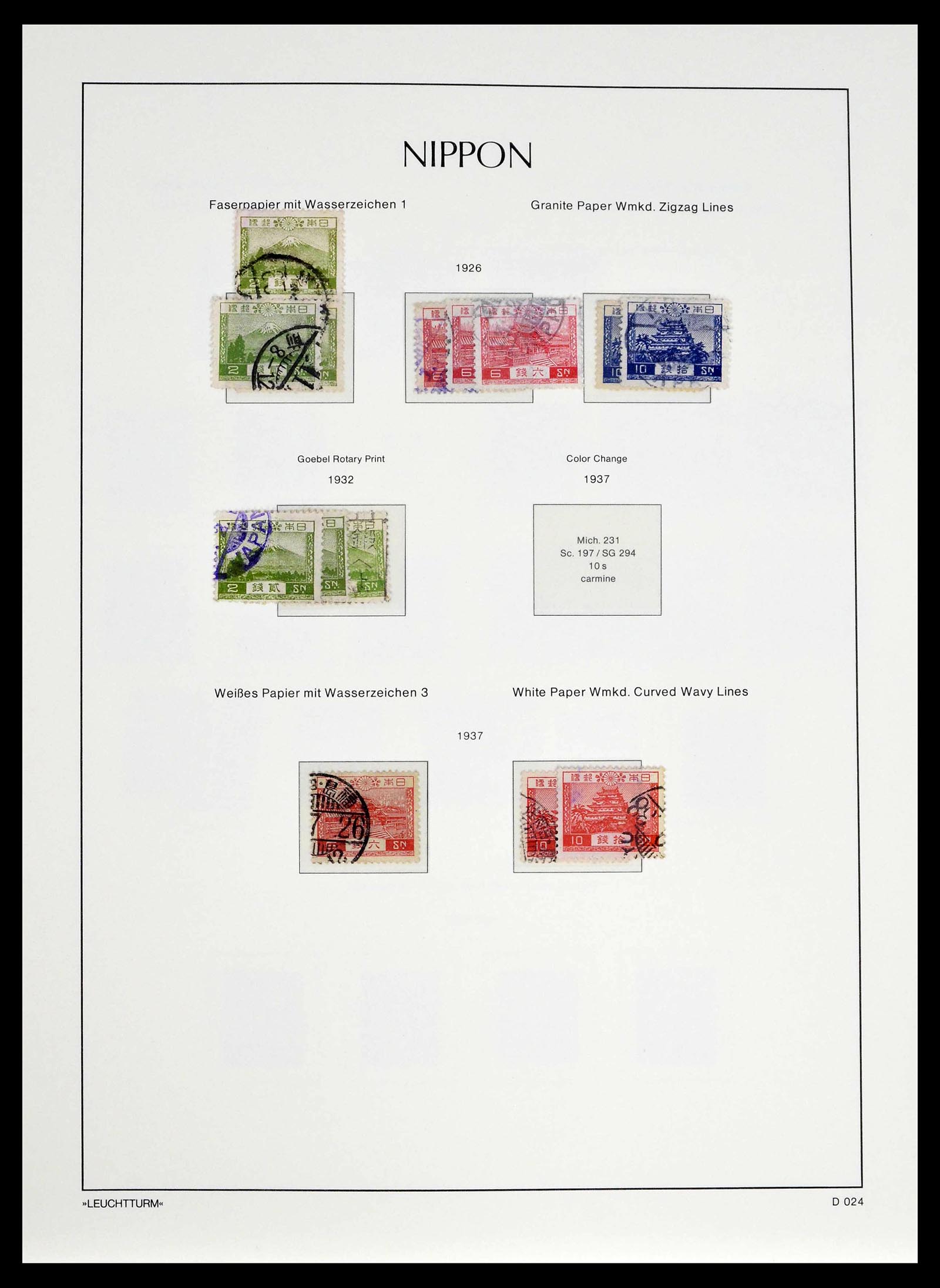39382 0025 - Postzegelverzameling 39382 Japan 1871-1941.
