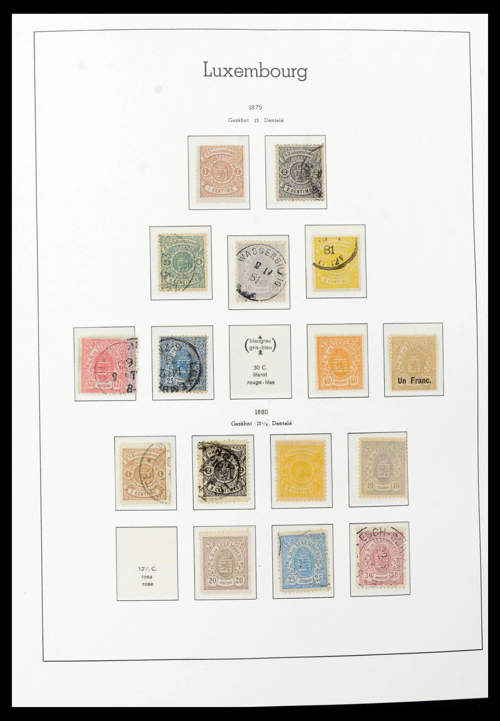 39383 0003 - Postzegelverzameling 39383 Luxemburg 1852-1990.