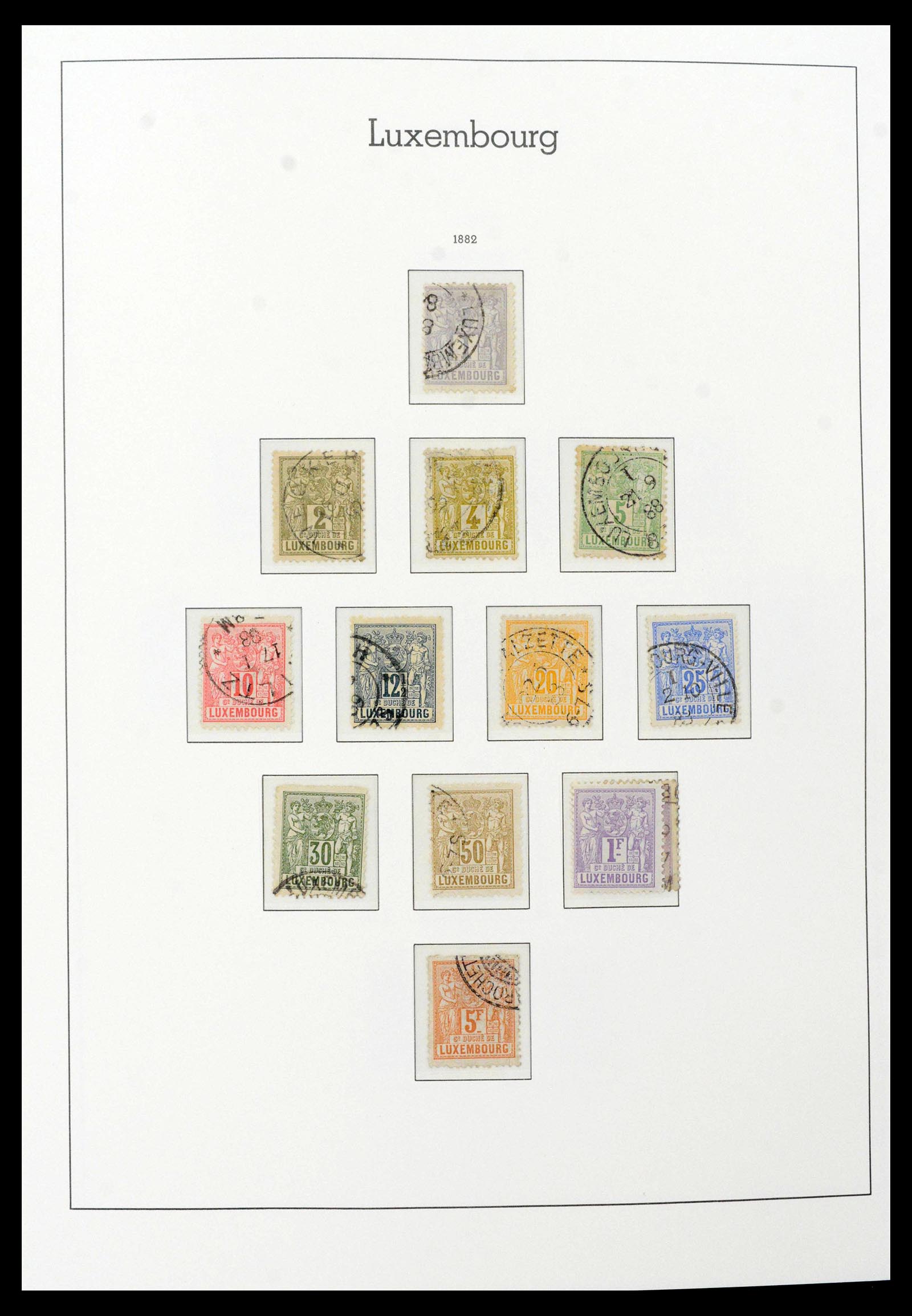 39383 0004 - Postzegelverzameling 39383 Luxemburg 1852-1990.
