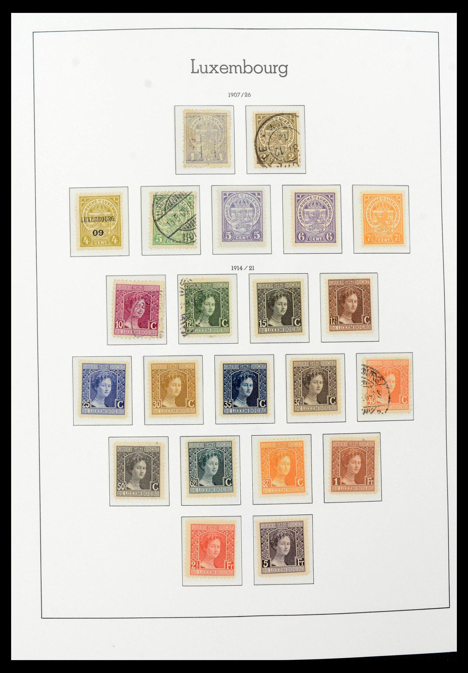 39383 0007 - Postzegelverzameling 39383 Luxemburg 1852-1990.
