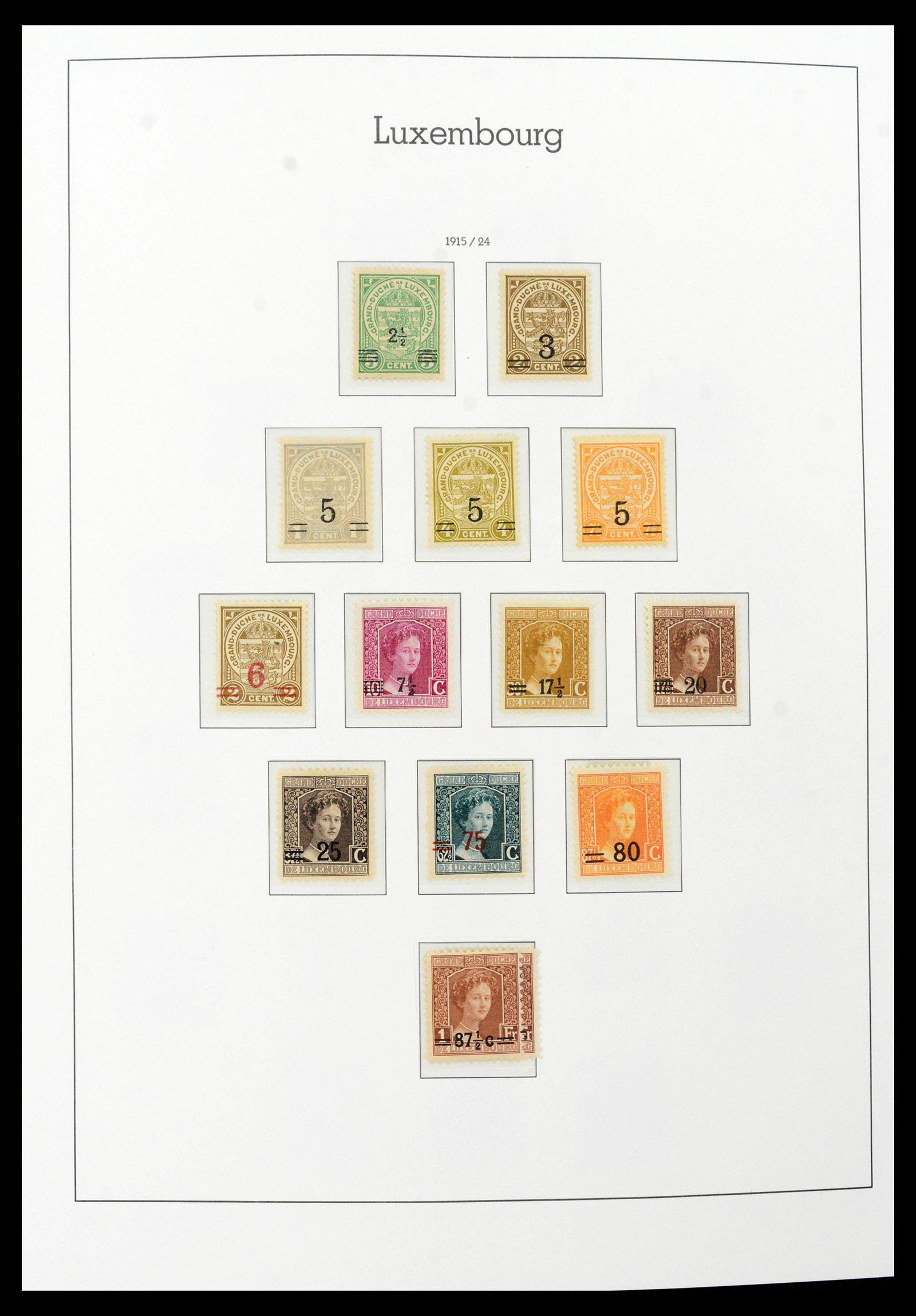 39383 0008 - Postzegelverzameling 39383 Luxemburg 1852-1990.