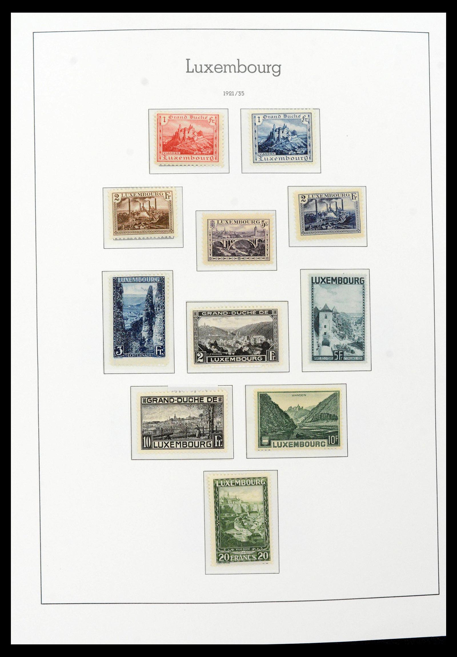 39383 0010 - Postzegelverzameling 39383 Luxemburg 1852-1990.