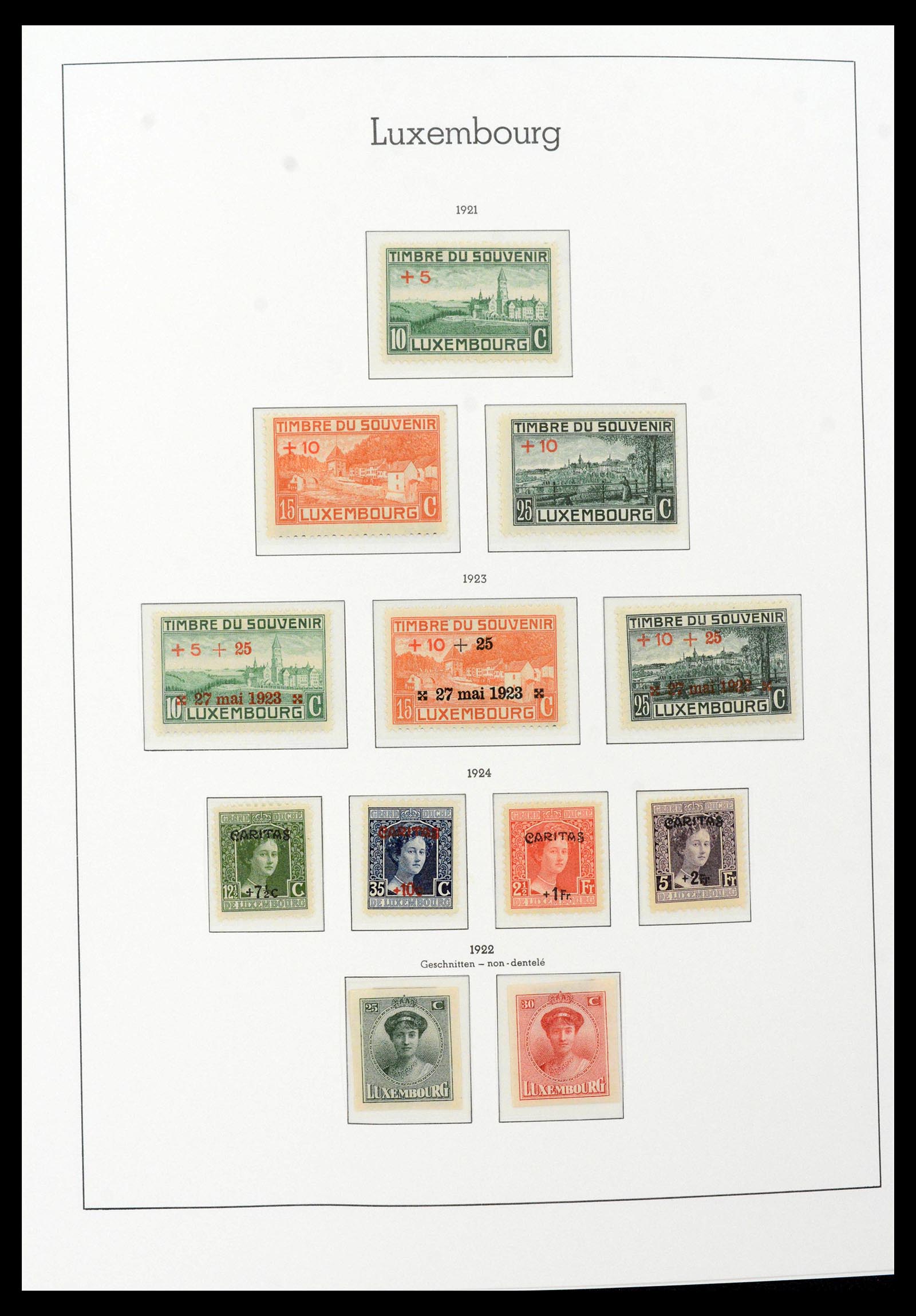39383 0011 - Postzegelverzameling 39383 Luxemburg 1852-1990.