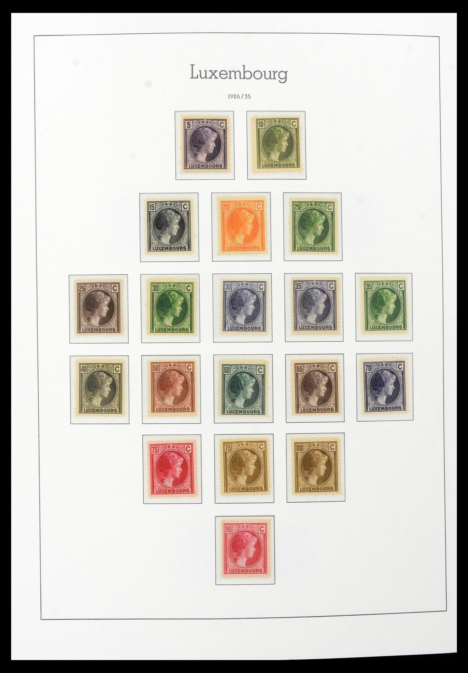 39383 0014 - Postzegelverzameling 39383 Luxemburg 1852-1990.