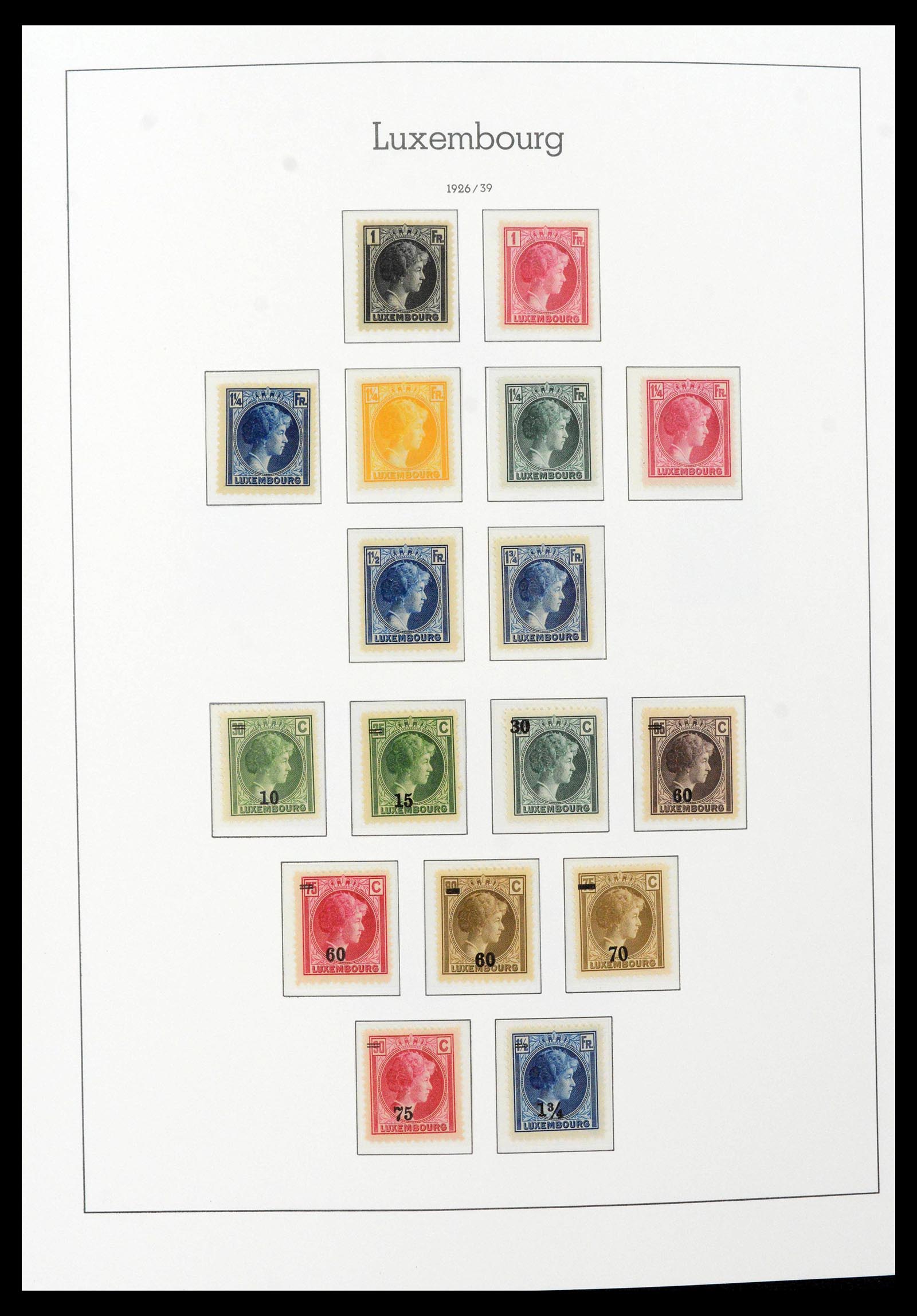 39383 0015 - Postzegelverzameling 39383 Luxemburg 1852-1990.