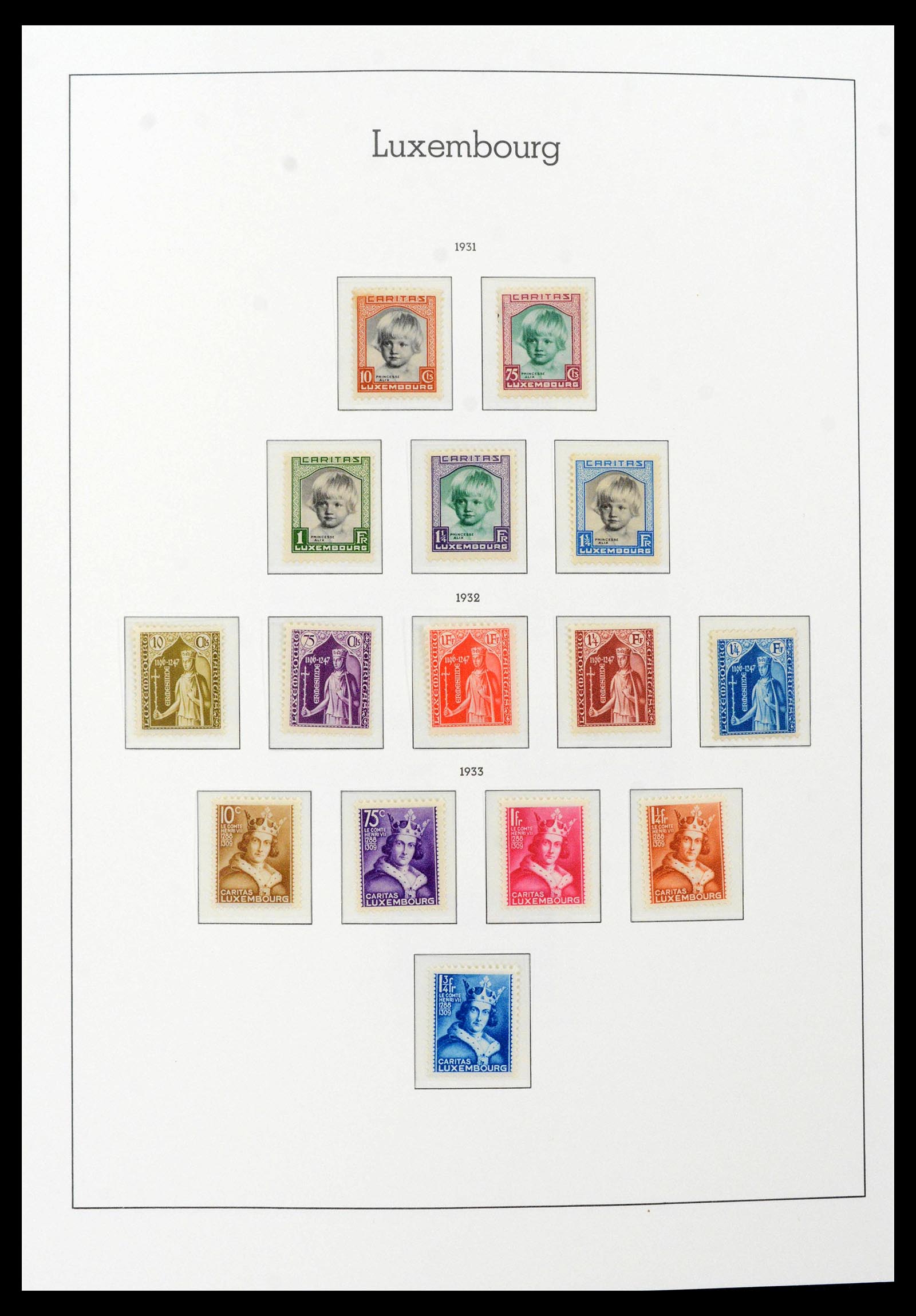 39383 0018 - Postzegelverzameling 39383 Luxemburg 1852-1990.