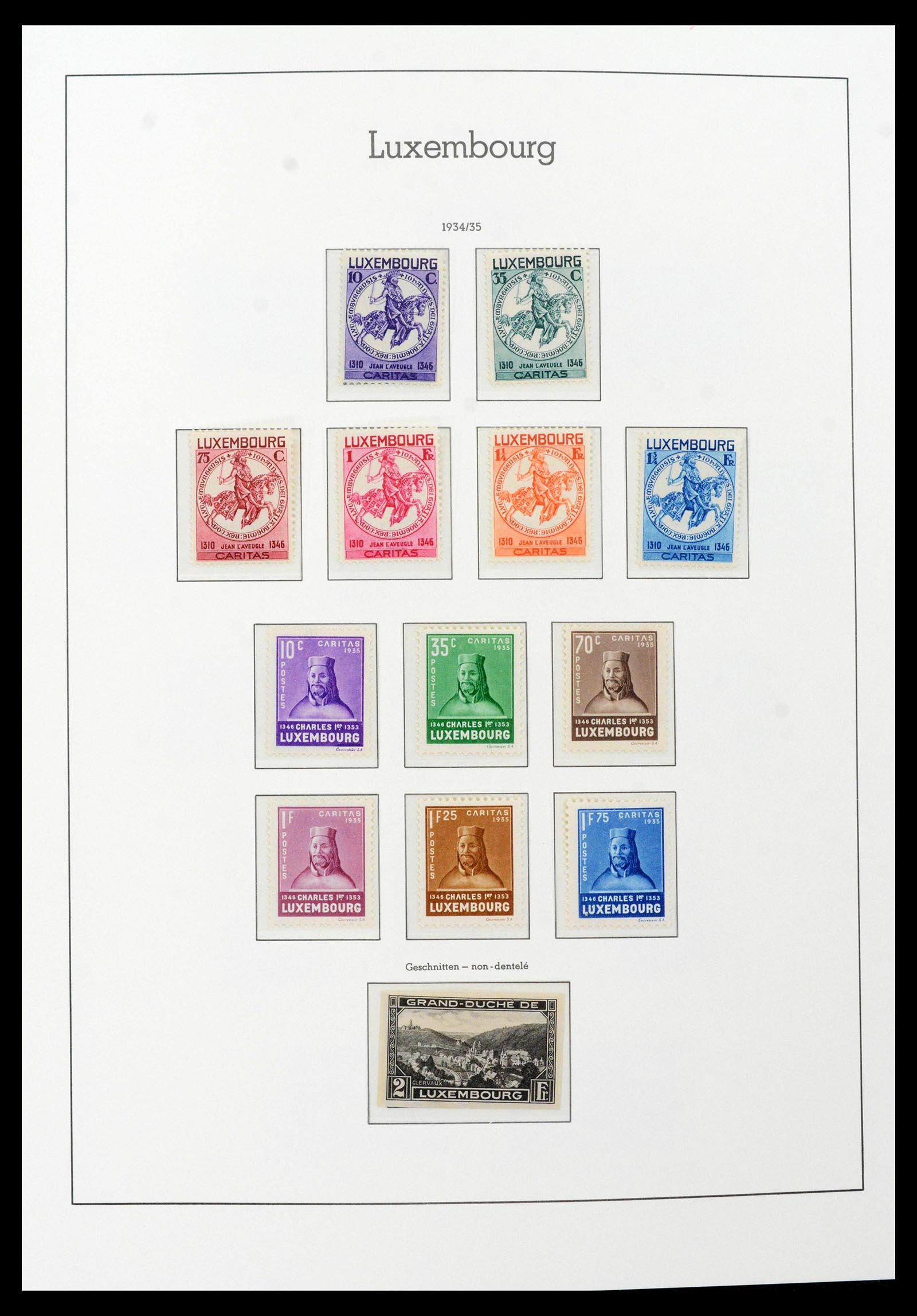 39383 0020 - Postzegelverzameling 39383 Luxemburg 1852-1990.