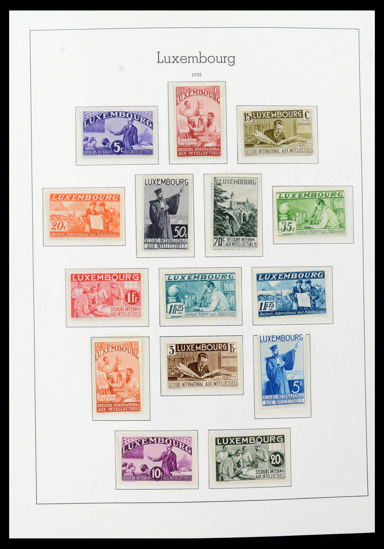 39383 0021 - Postzegelverzameling 39383 Luxemburg 1852-1990.