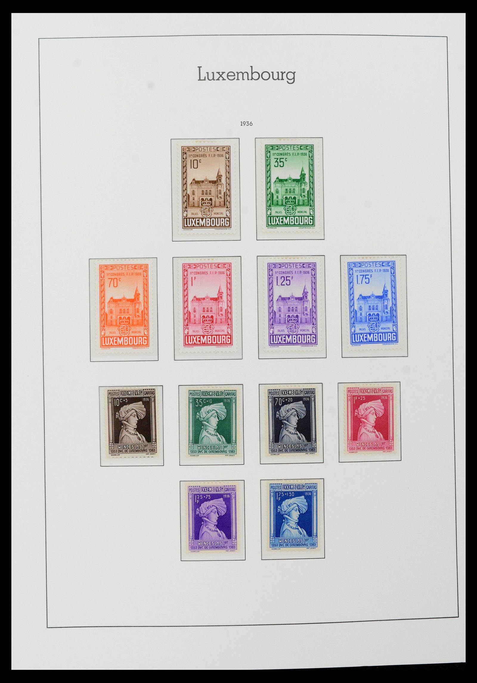 39383 0022 - Postzegelverzameling 39383 Luxemburg 1852-1990.