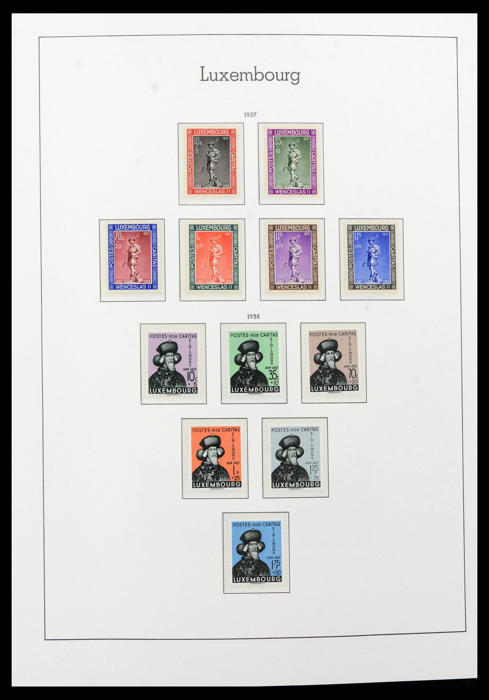 39383 0024 - Postzegelverzameling 39383 Luxemburg 1852-1990.