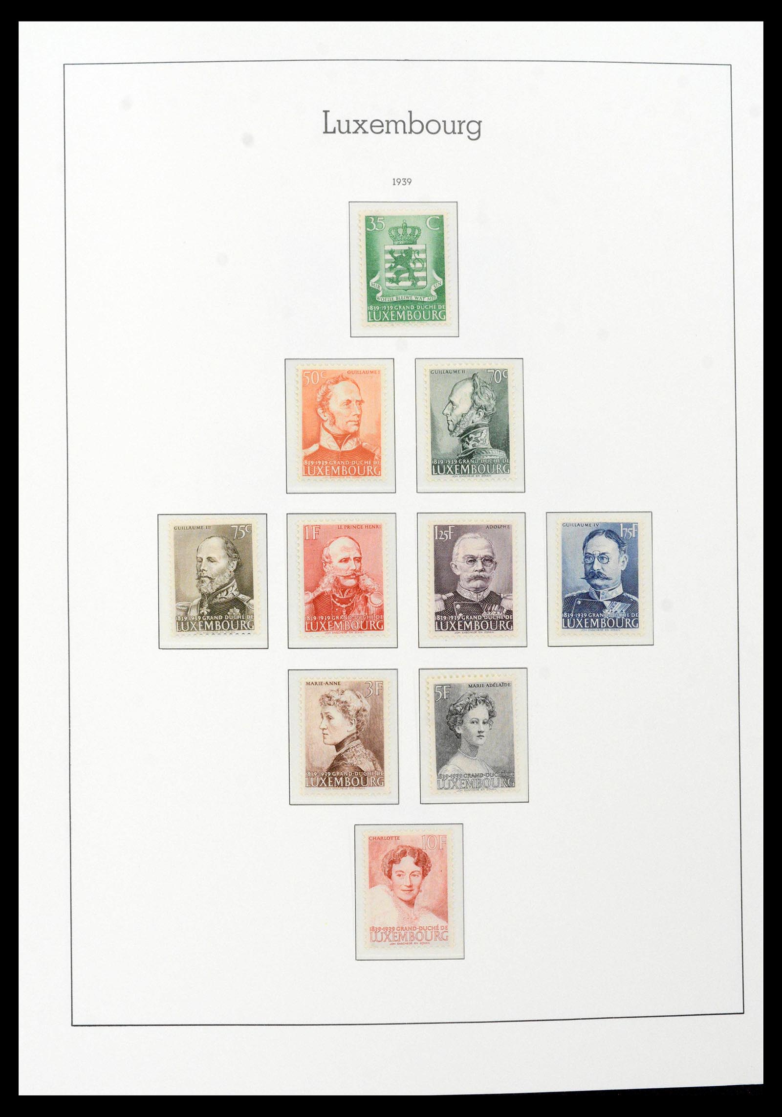 39383 0026 - Postzegelverzameling 39383 Luxemburg 1852-1990.