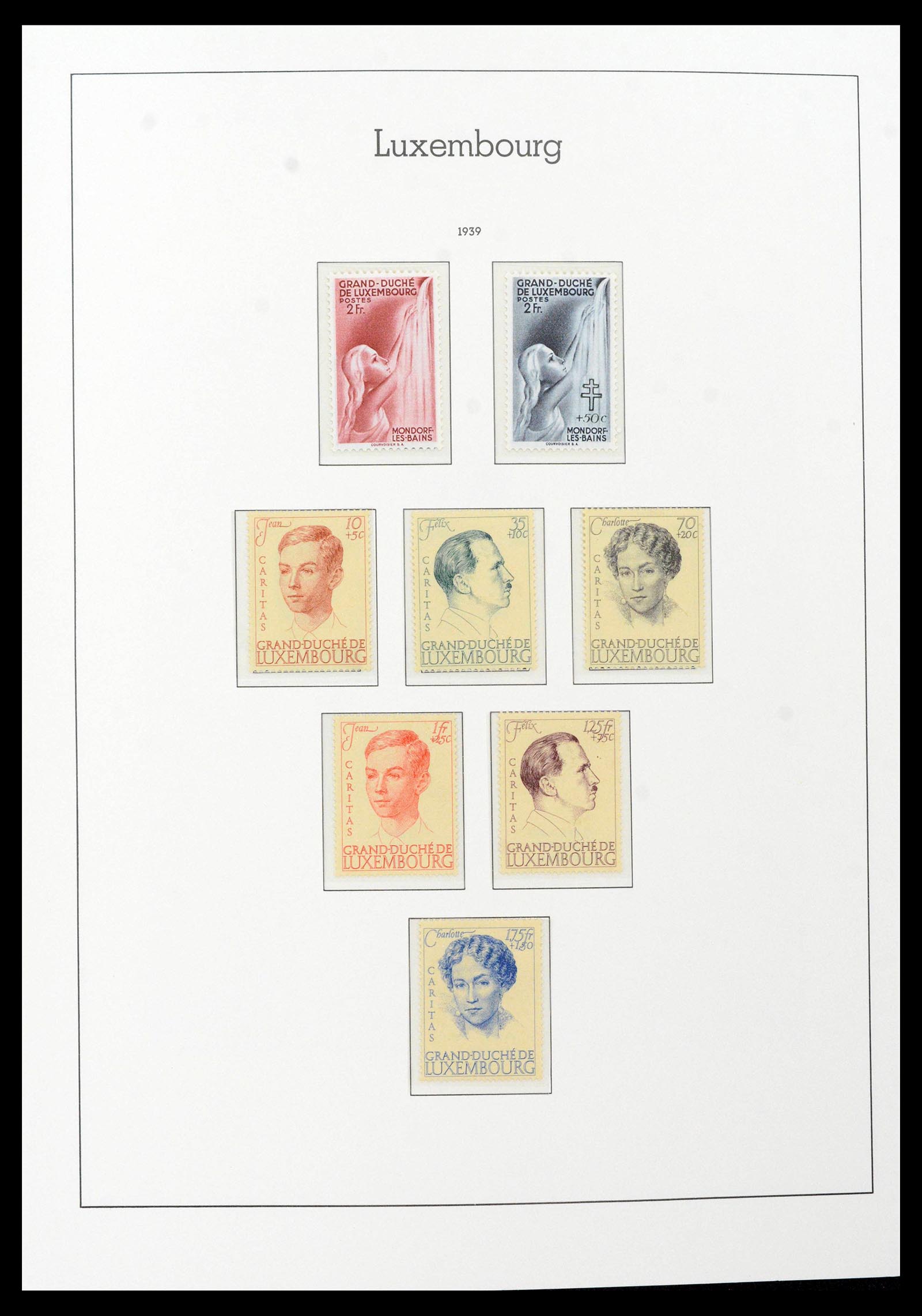 39383 0027 - Postzegelverzameling 39383 Luxemburg 1852-1990.