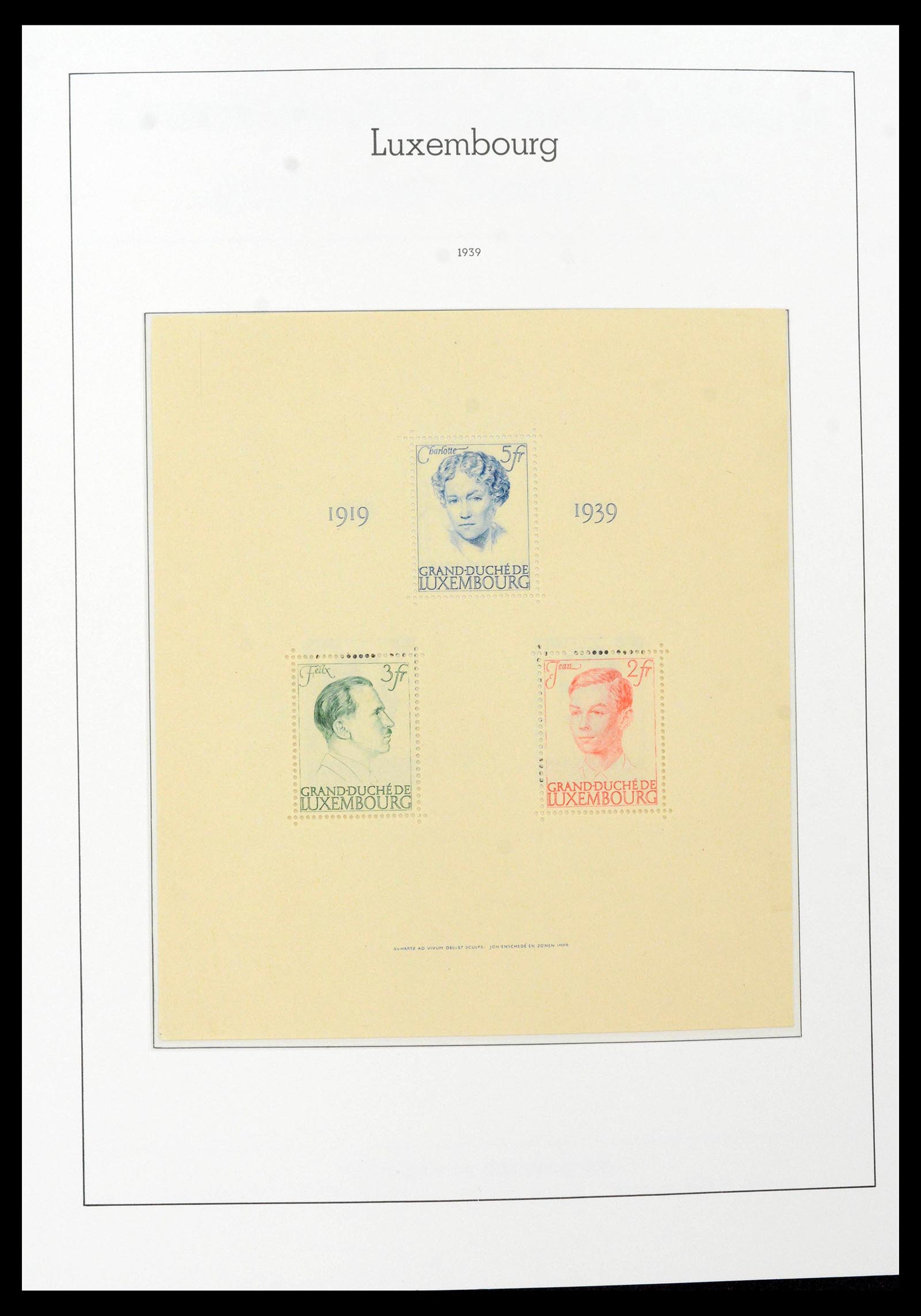 39383 0028 - Postzegelverzameling 39383 Luxemburg 1852-1990.