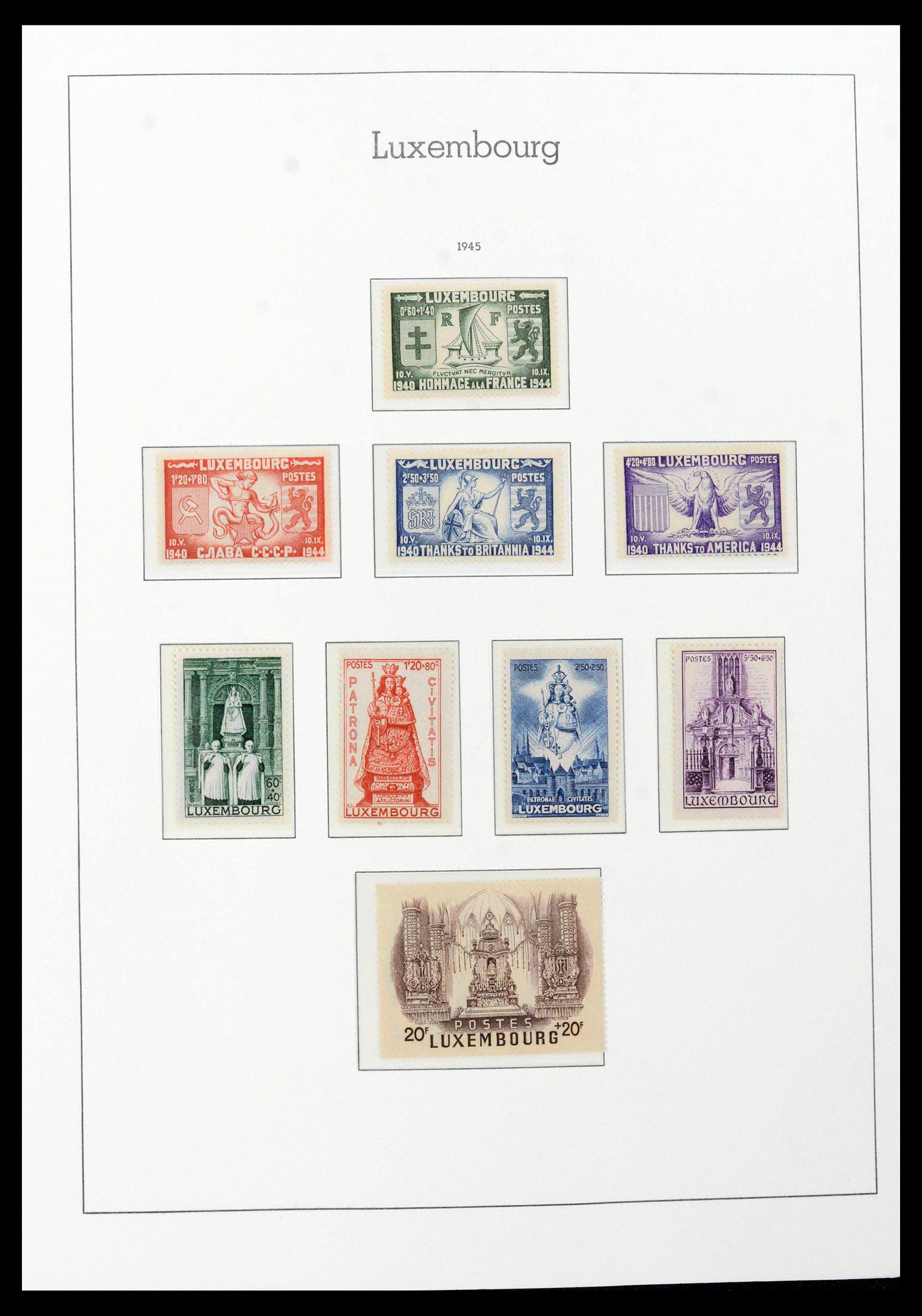 39383 0030 - Postzegelverzameling 39383 Luxemburg 1852-1990.