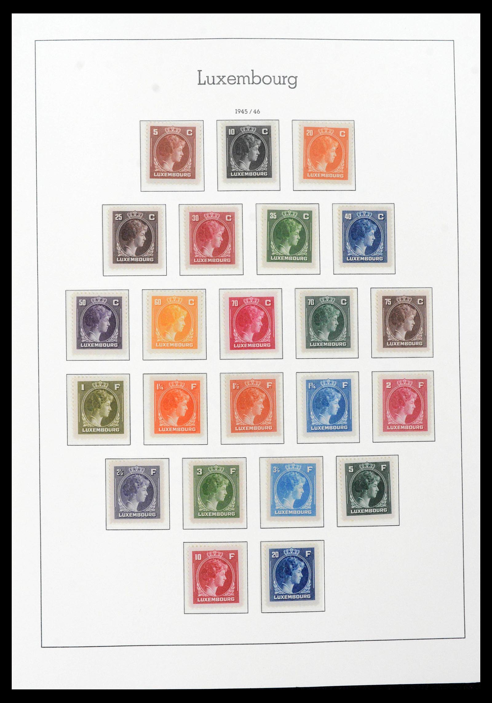 39383 0032 - Postzegelverzameling 39383 Luxemburg 1852-1990.