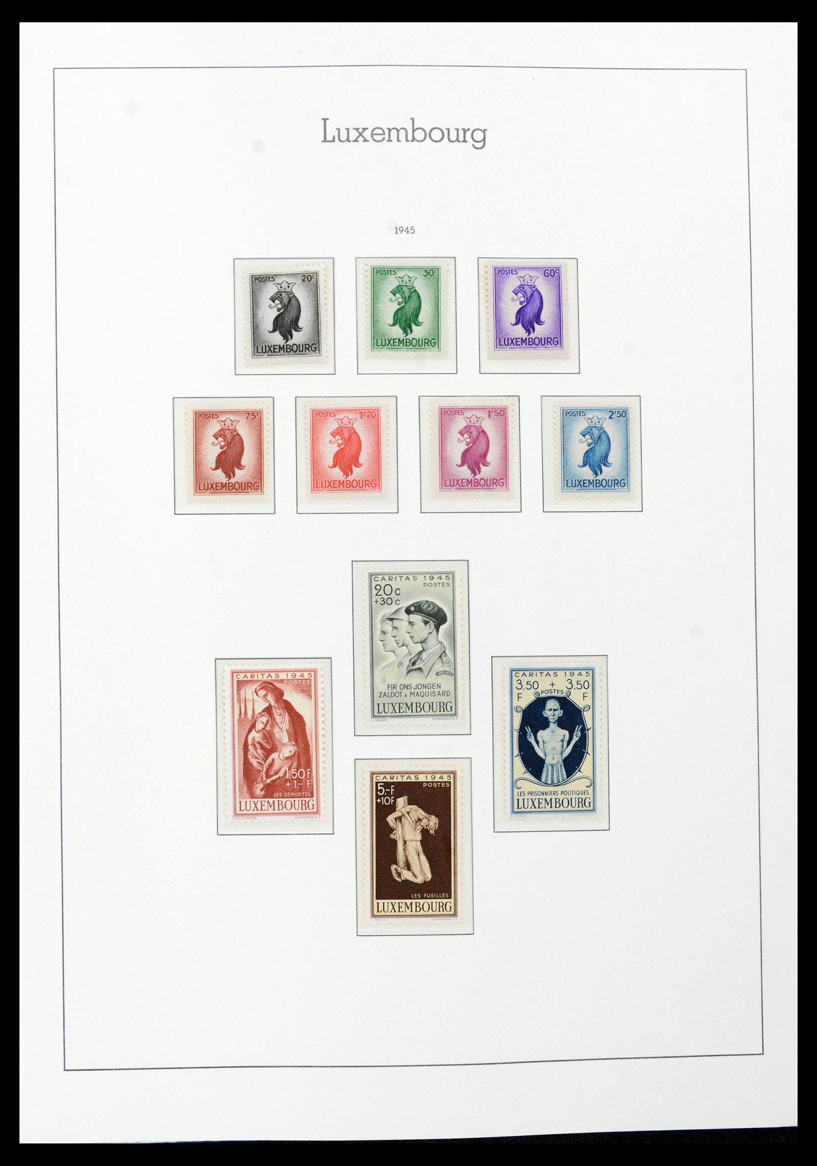 39383 0034 - Postzegelverzameling 39383 Luxemburg 1852-1990.