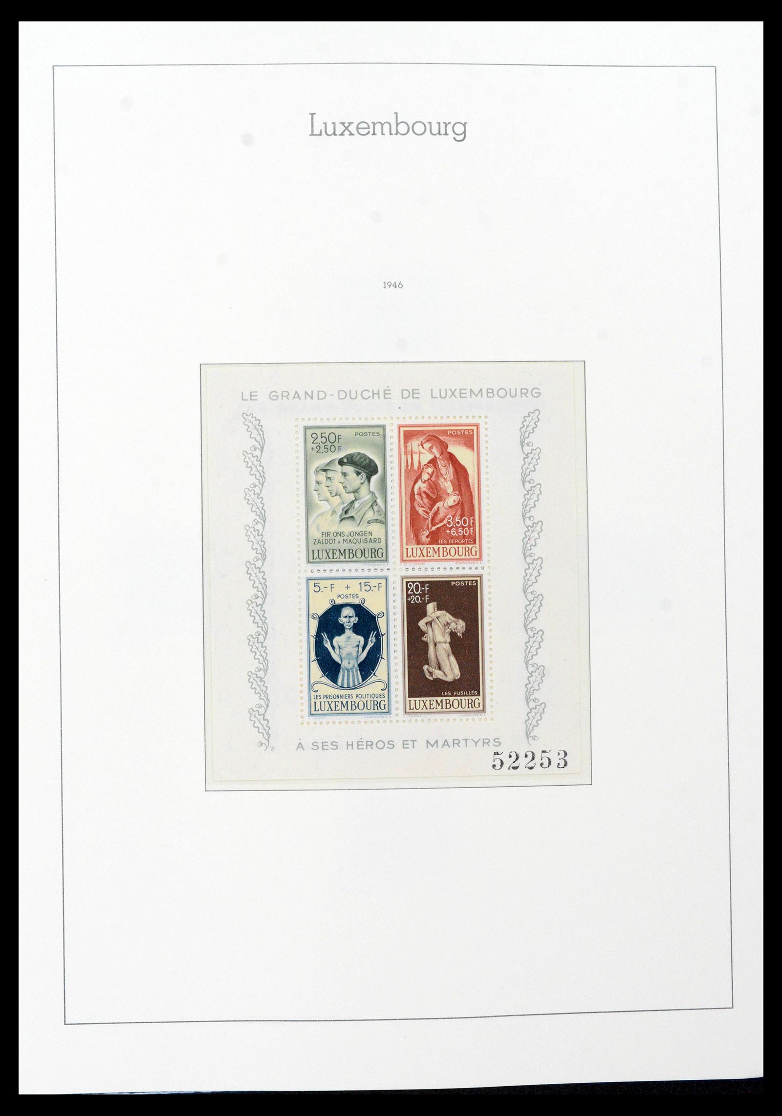 39383 0035 - Postzegelverzameling 39383 Luxemburg 1852-1990.
