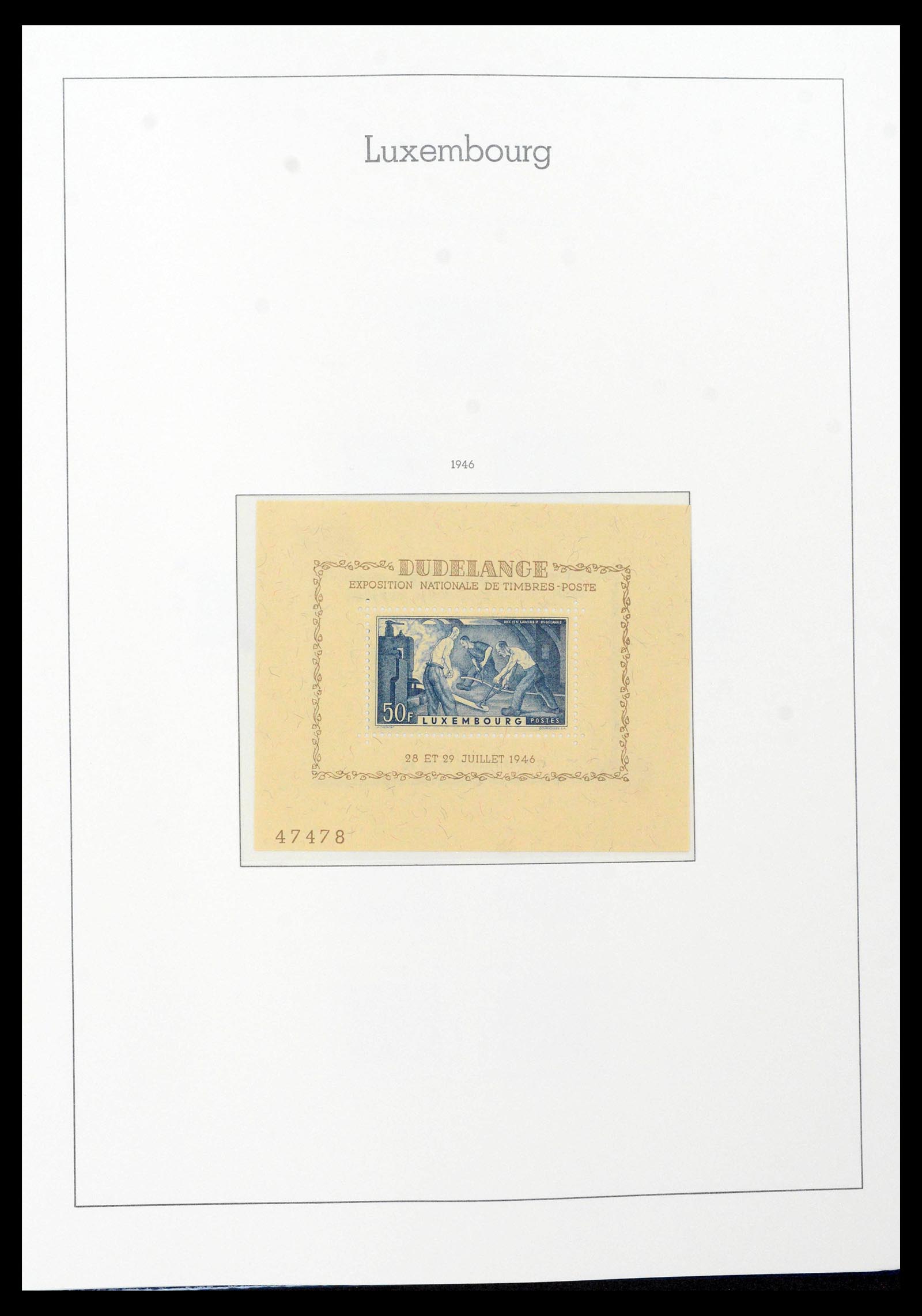 39383 0037 - Postzegelverzameling 39383 Luxemburg 1852-1990.
