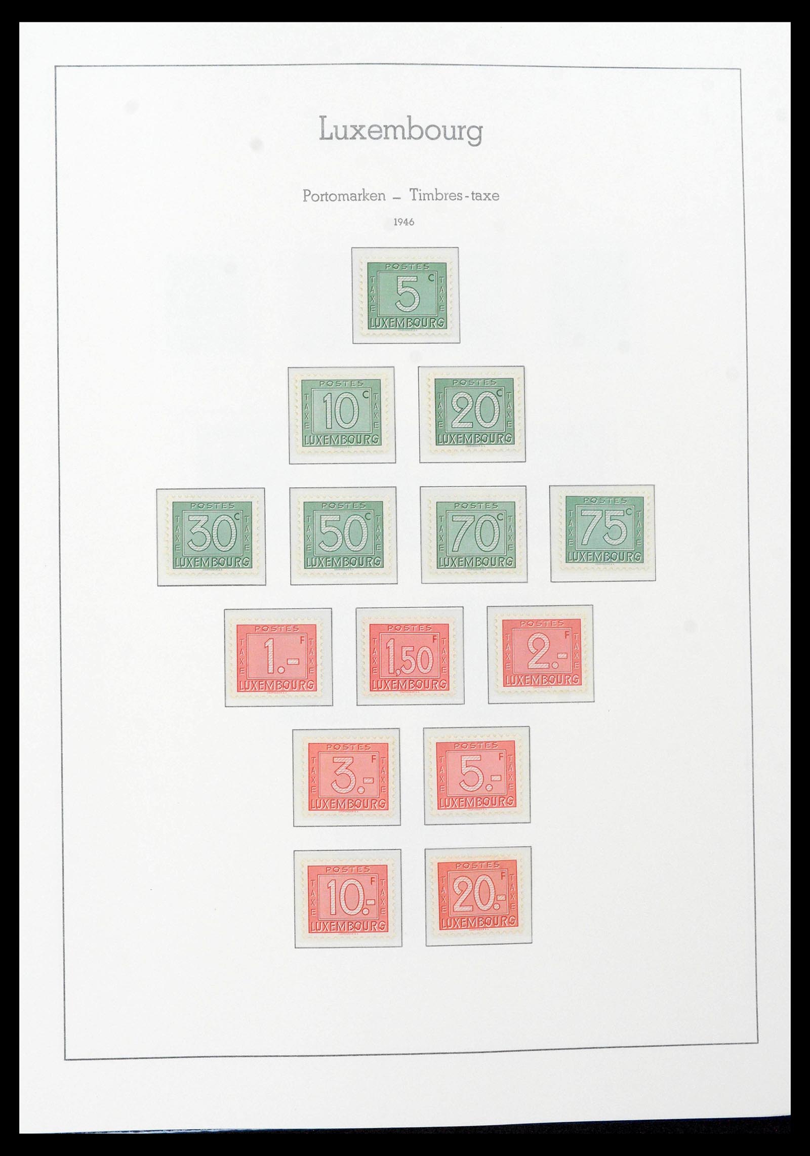 39383 0038 - Postzegelverzameling 39383 Luxemburg 1852-1990.