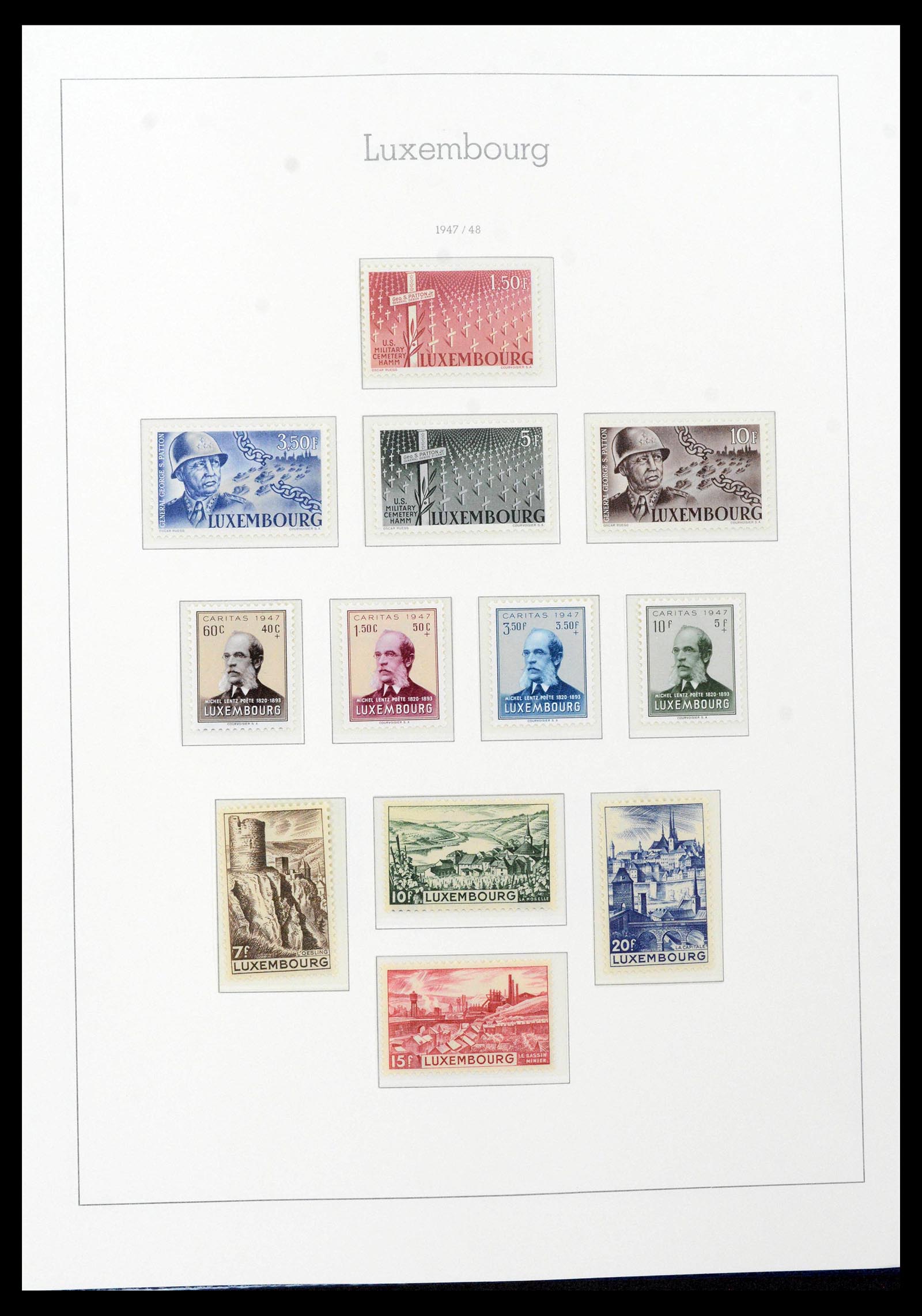 39383 0040 - Postzegelverzameling 39383 Luxemburg 1852-1990.