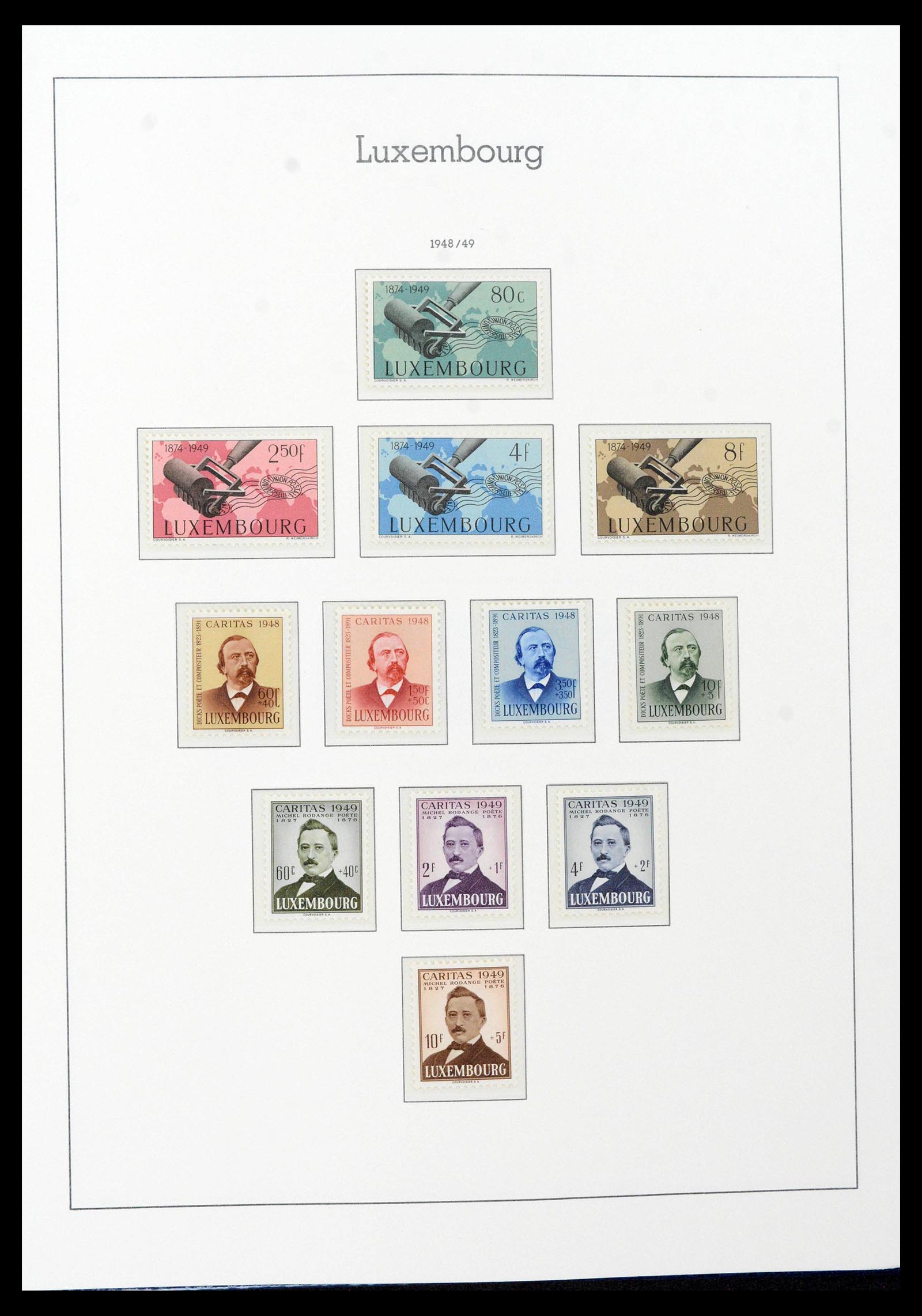 39383 0041 - Postzegelverzameling 39383 Luxemburg 1852-1990.