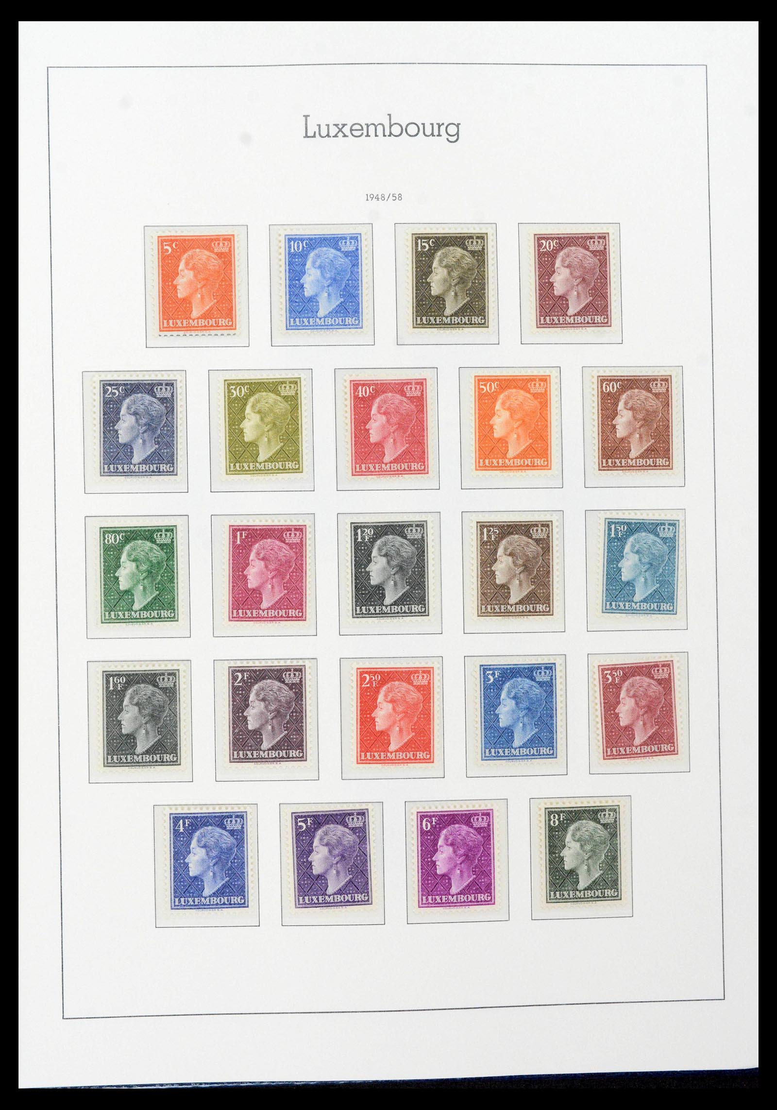 39383 0043 - Postzegelverzameling 39383 Luxemburg 1852-1990.