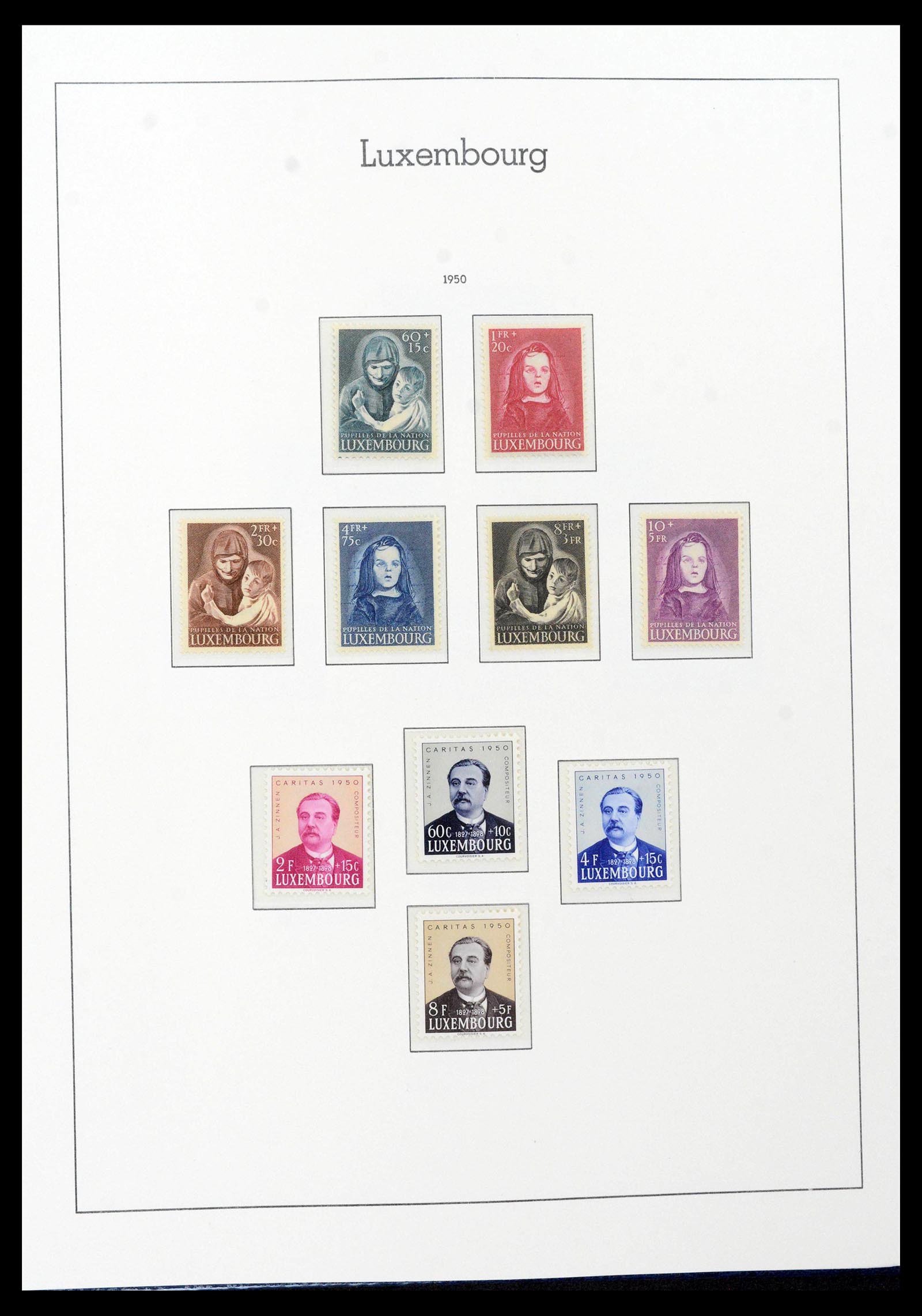 39383 0044 - Postzegelverzameling 39383 Luxemburg 1852-1990.