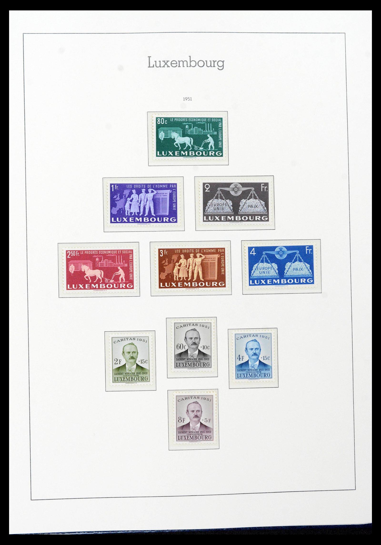 39383 0045 - Postzegelverzameling 39383 Luxemburg 1852-1990.