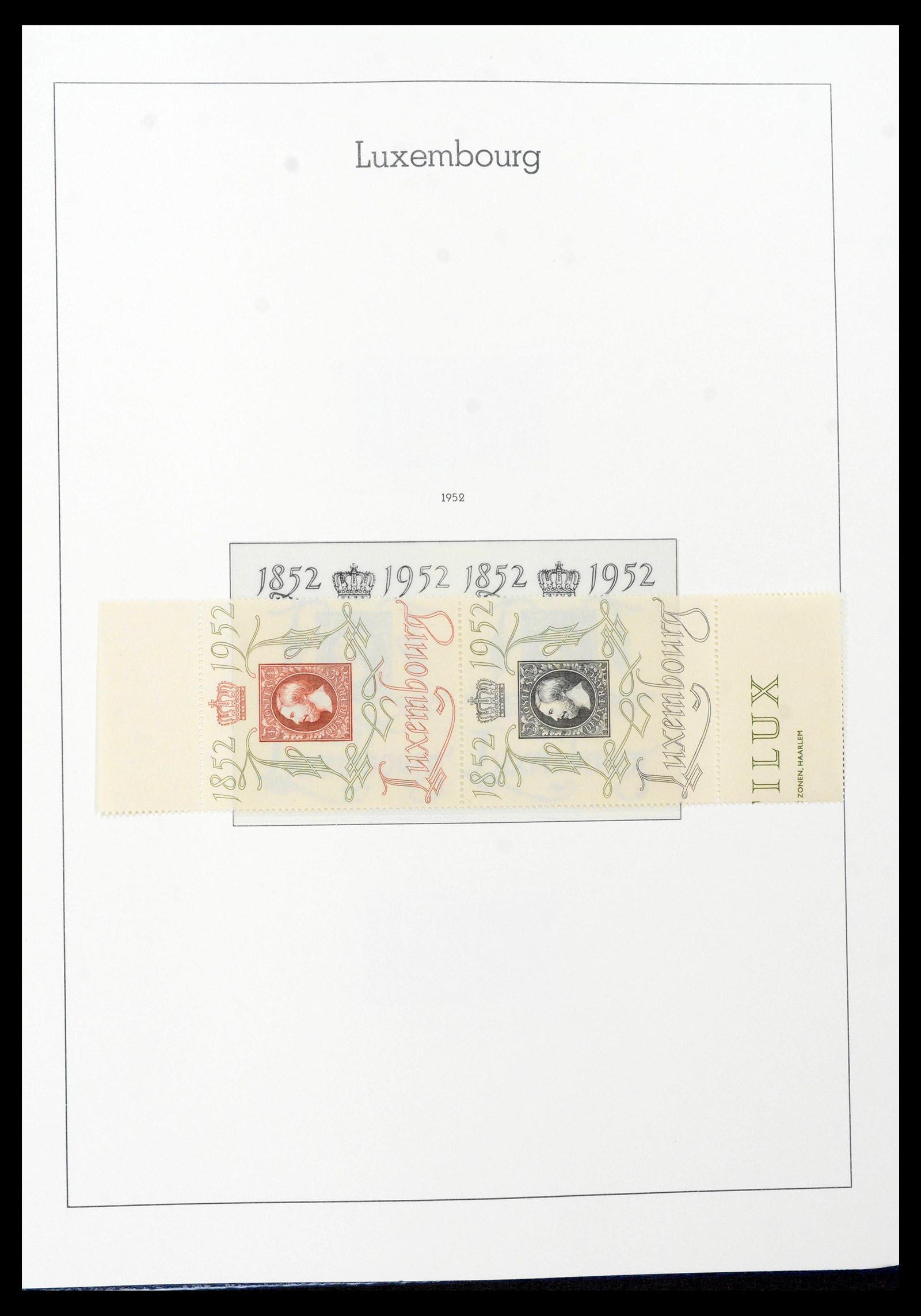 39383 0046 - Postzegelverzameling 39383 Luxemburg 1852-1990.