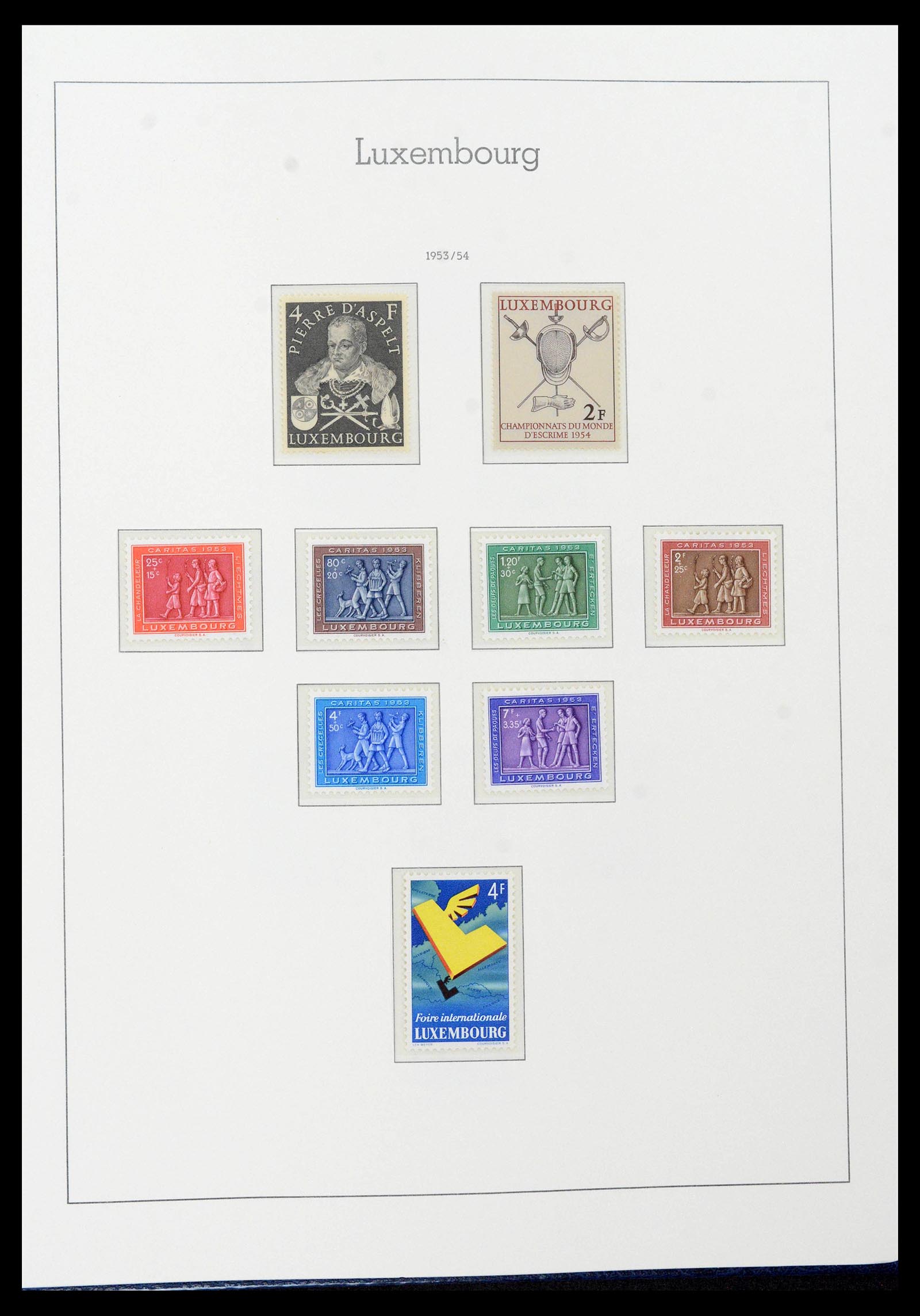 39383 0050 - Postzegelverzameling 39383 Luxemburg 1852-1990.