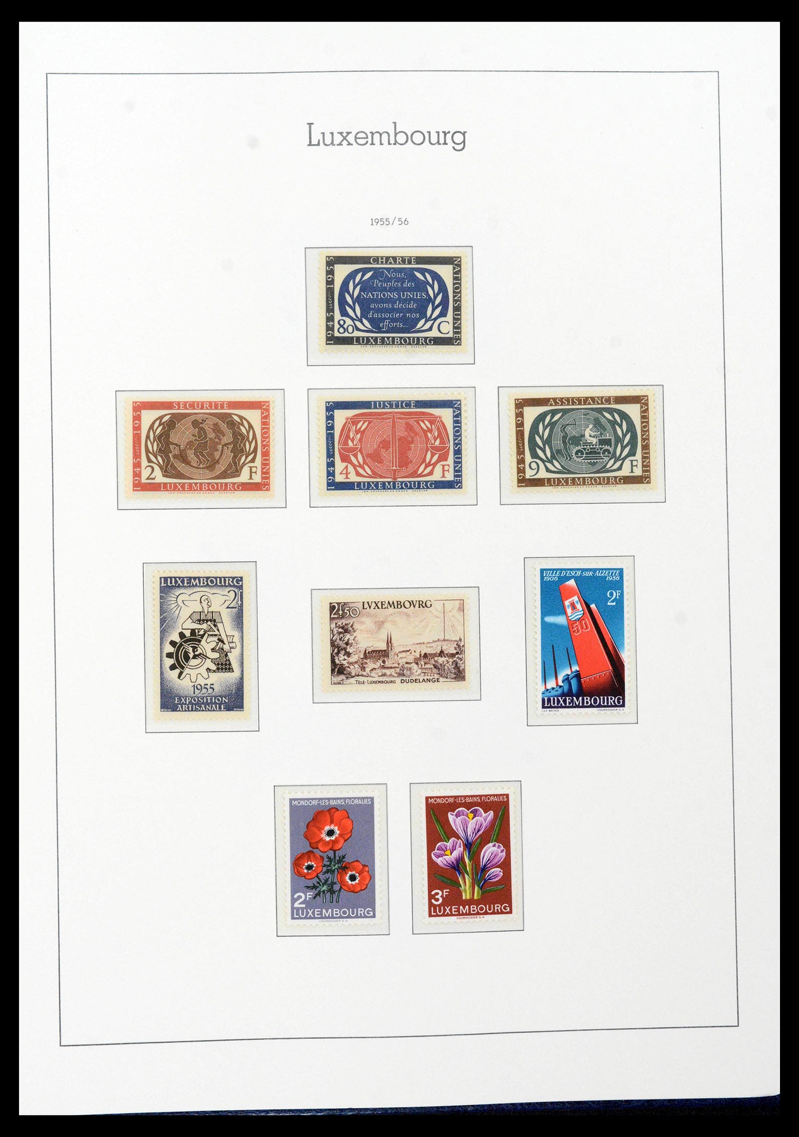 39383 0052 - Postzegelverzameling 39383 Luxemburg 1852-1990.