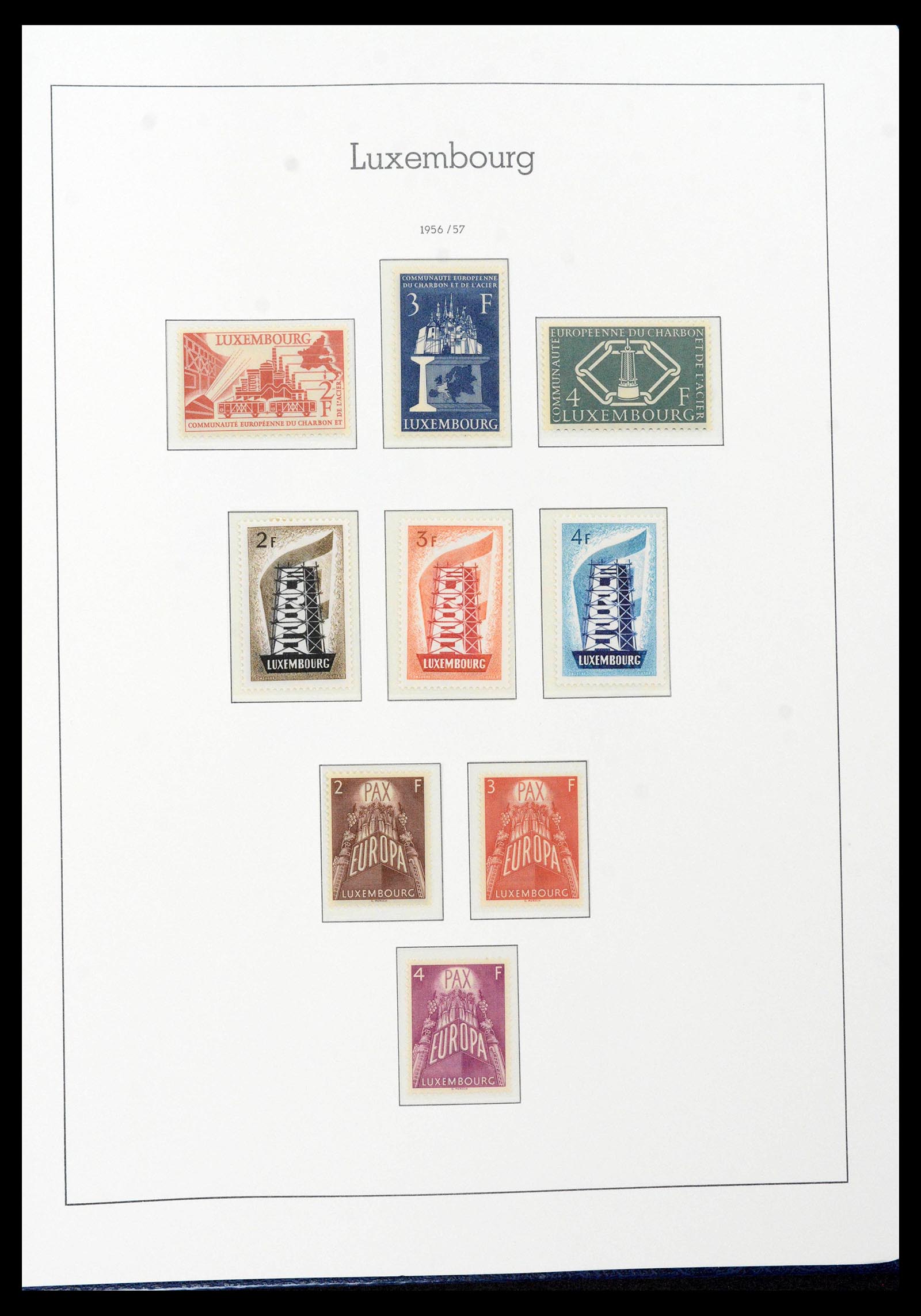 39383 0054 - Postzegelverzameling 39383 Luxemburg 1852-1990.
