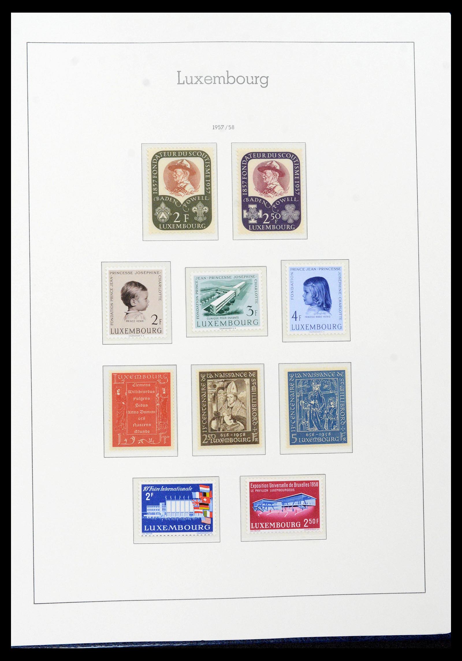 39383 0056 - Postzegelverzameling 39383 Luxemburg 1852-1990.