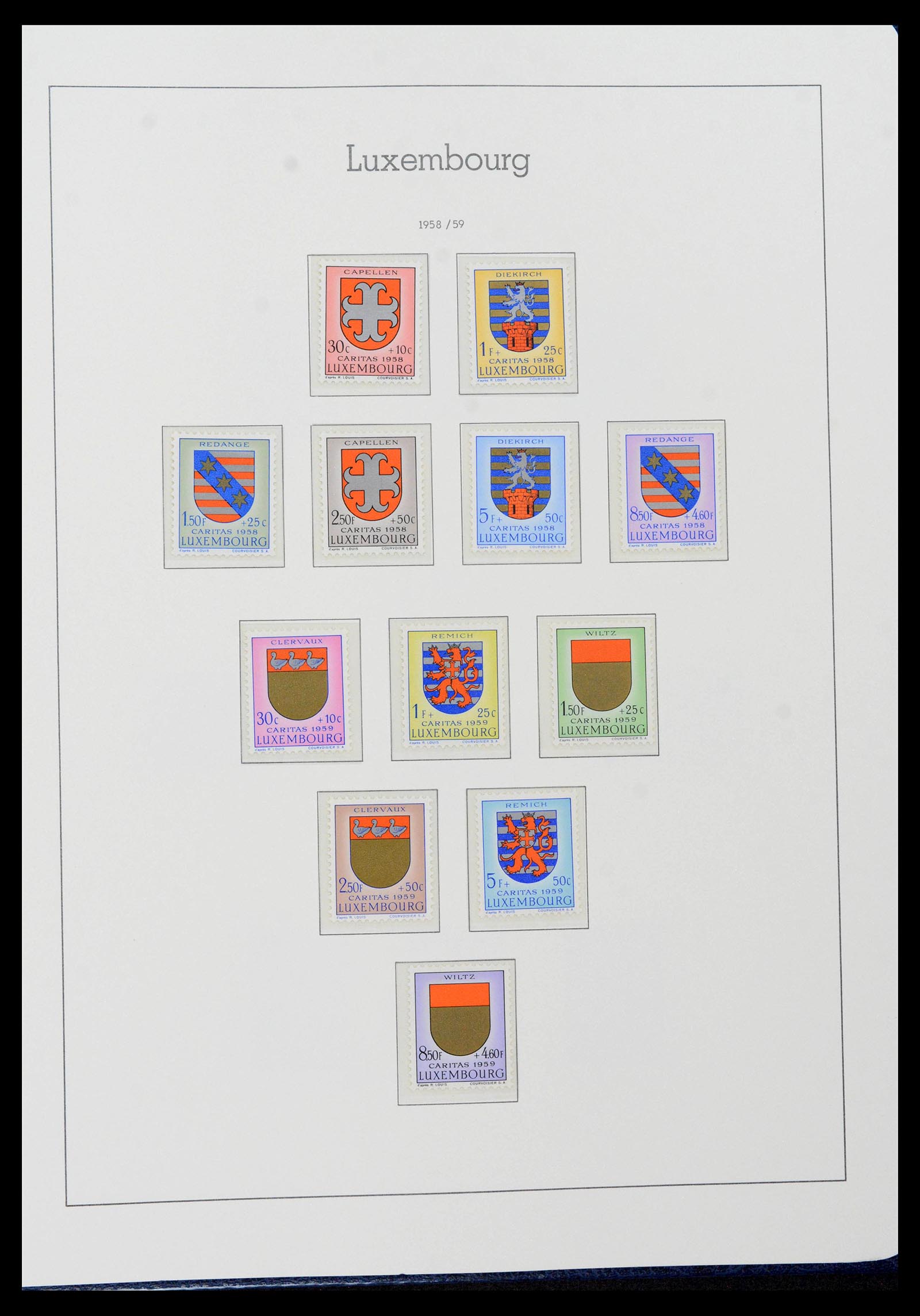 39383 0058 - Postzegelverzameling 39383 Luxemburg 1852-1990.