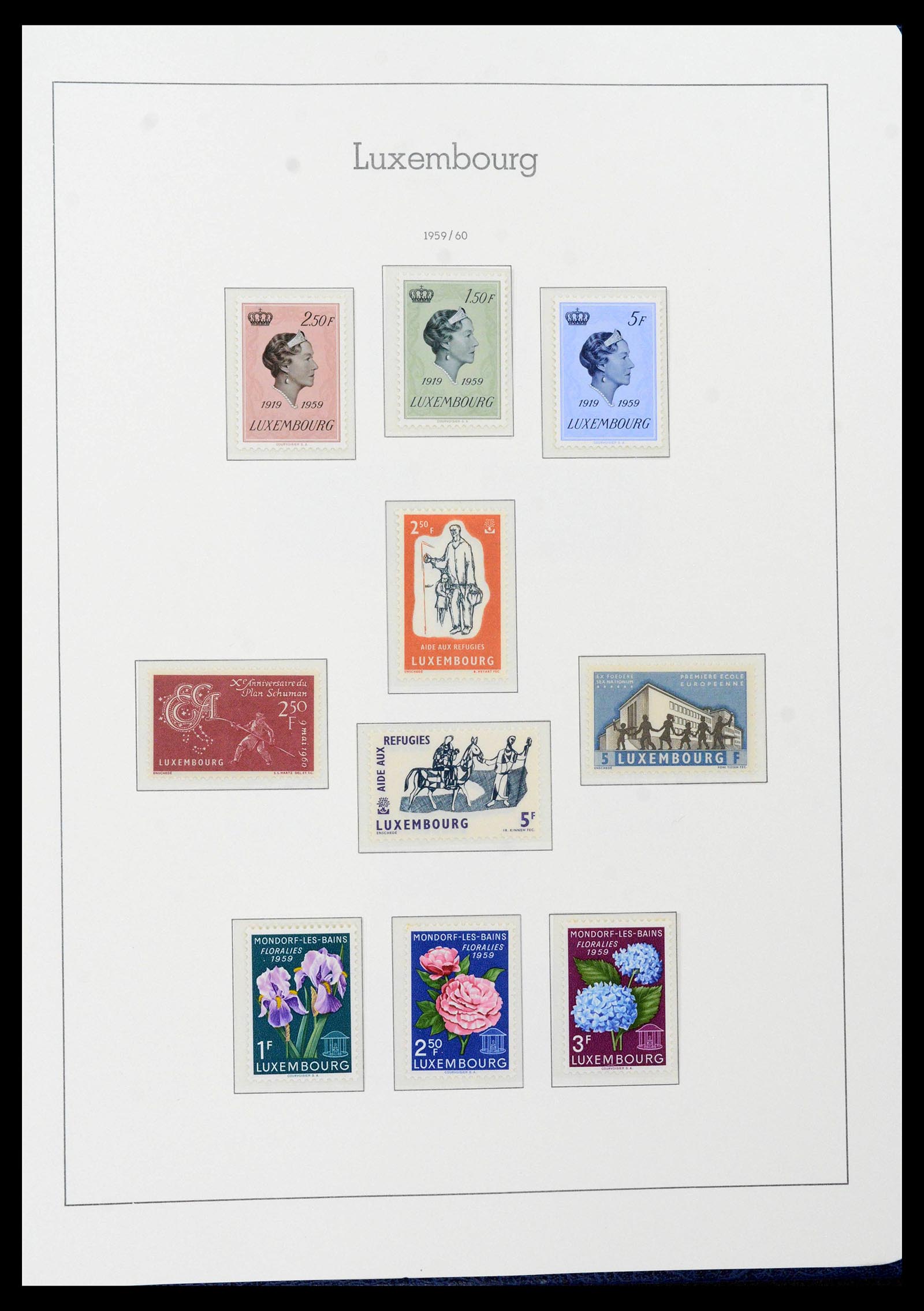 39383 0059 - Postzegelverzameling 39383 Luxemburg 1852-1990.