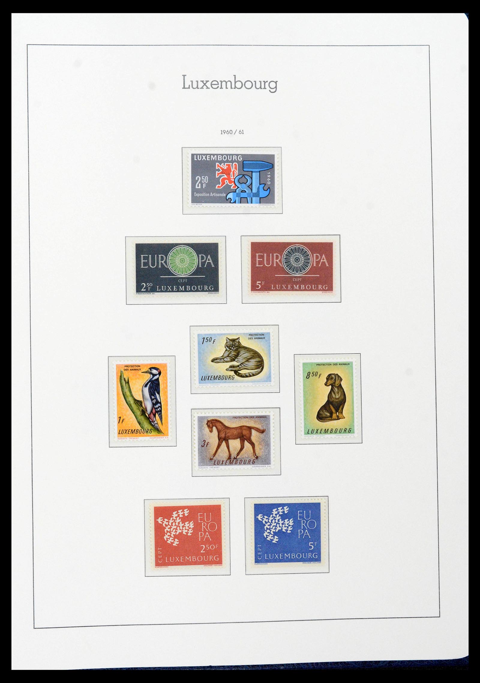 39383 0060 - Postzegelverzameling 39383 Luxemburg 1852-1990.