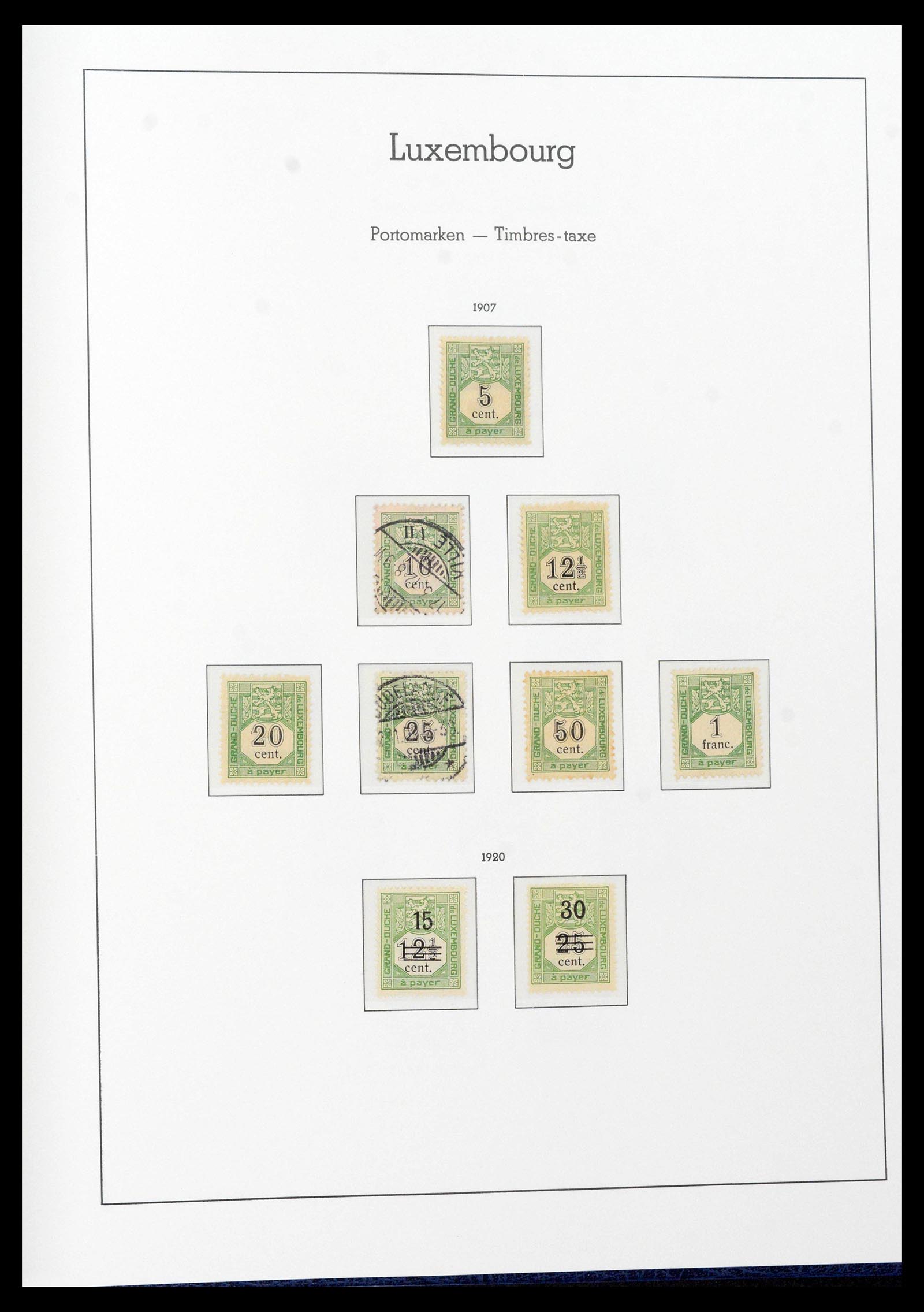 39383 0141 - Postzegelverzameling 39383 Luxemburg 1852-1990.